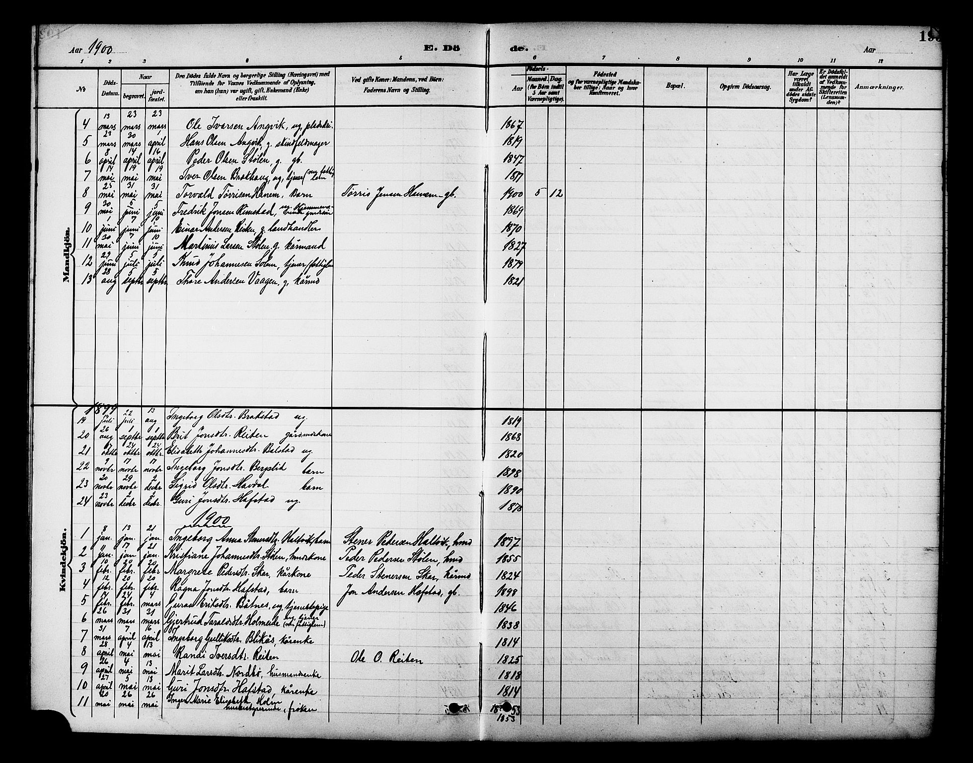 Ministerialprotokoller, klokkerbøker og fødselsregistre - Møre og Romsdal, AV/SAT-A-1454/586/L0992: Parish register (copy) no. 586C03, 1892-1909, p. 193