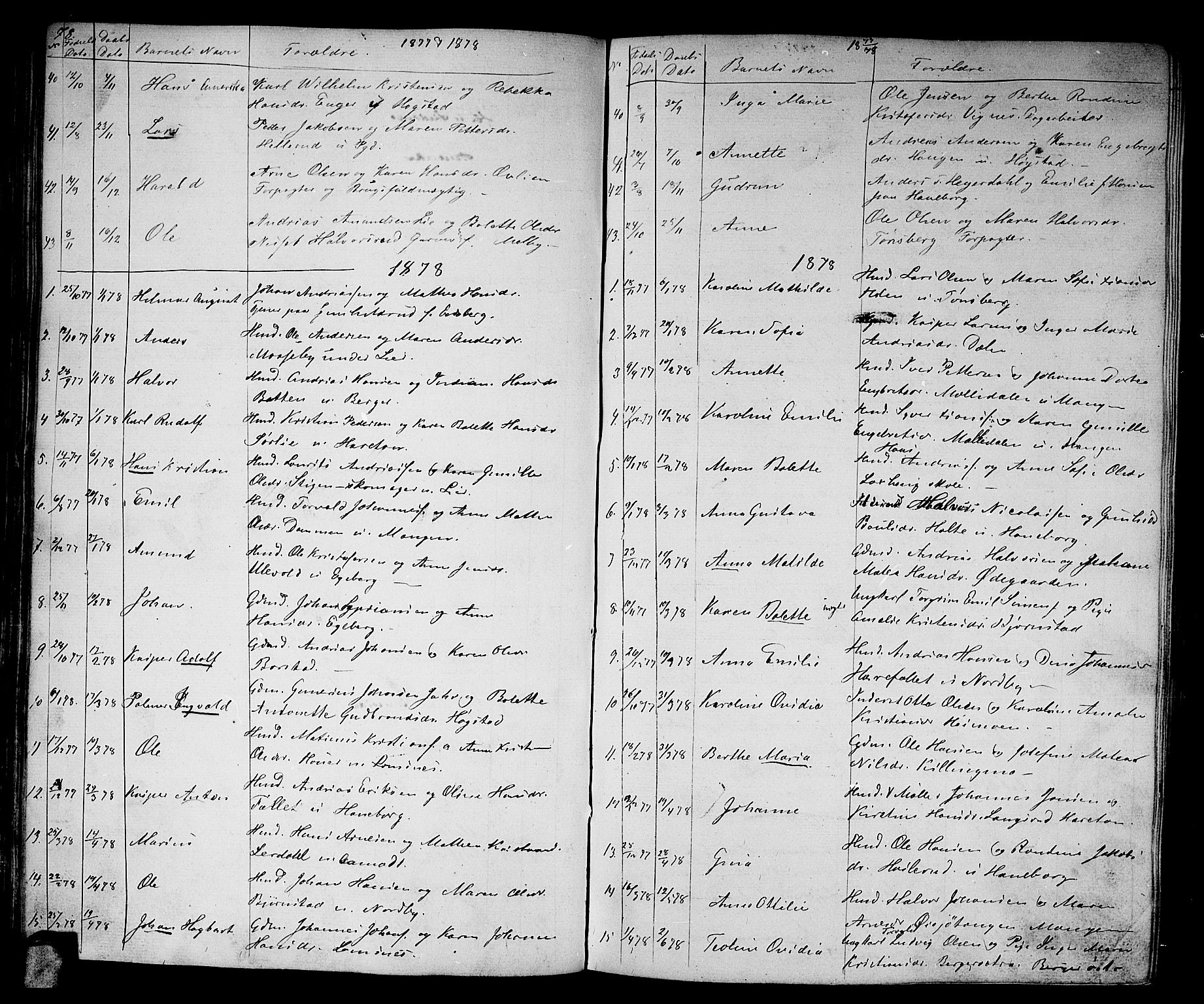 Aurskog prestekontor Kirkebøker, SAO/A-10304a/G/Ga/L0003: Parish register (copy) no. I 3, 1858-1883, p. 78