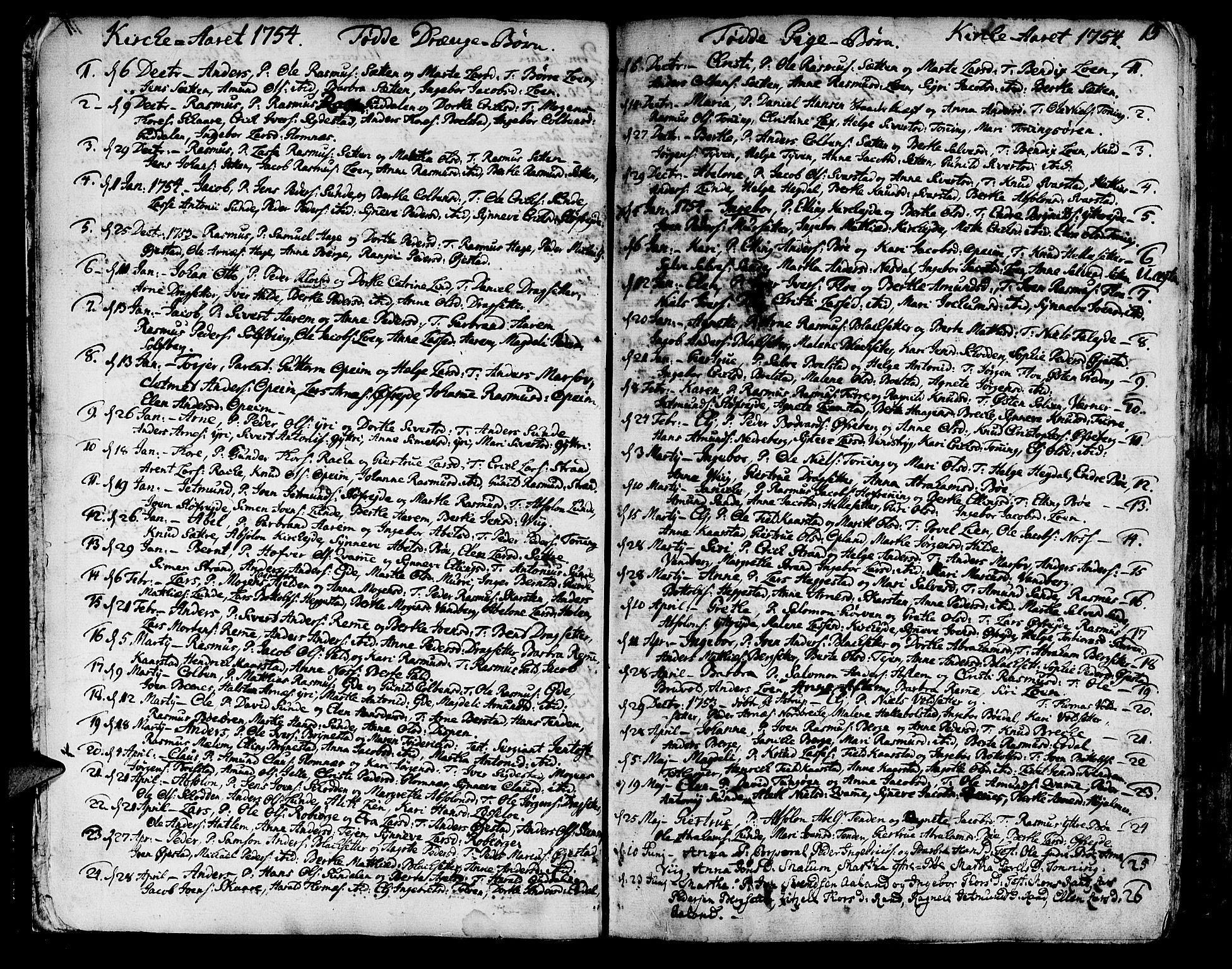 Innvik sokneprestembete, SAB/A-80501: Parish register (official) no. A 1, 1750-1816, p. 15