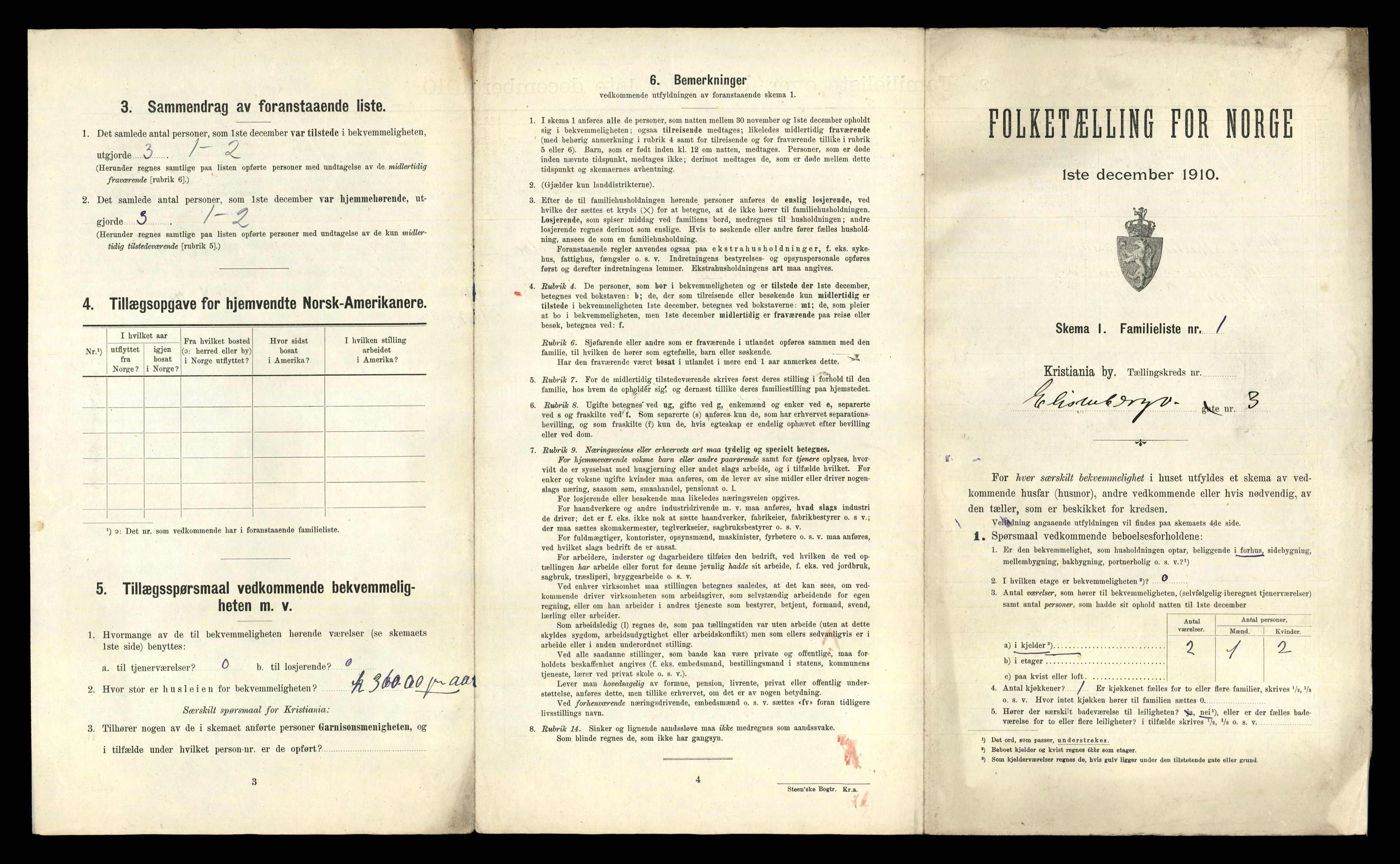 RA, 1910 census for Kristiania, 1910, p. 19557