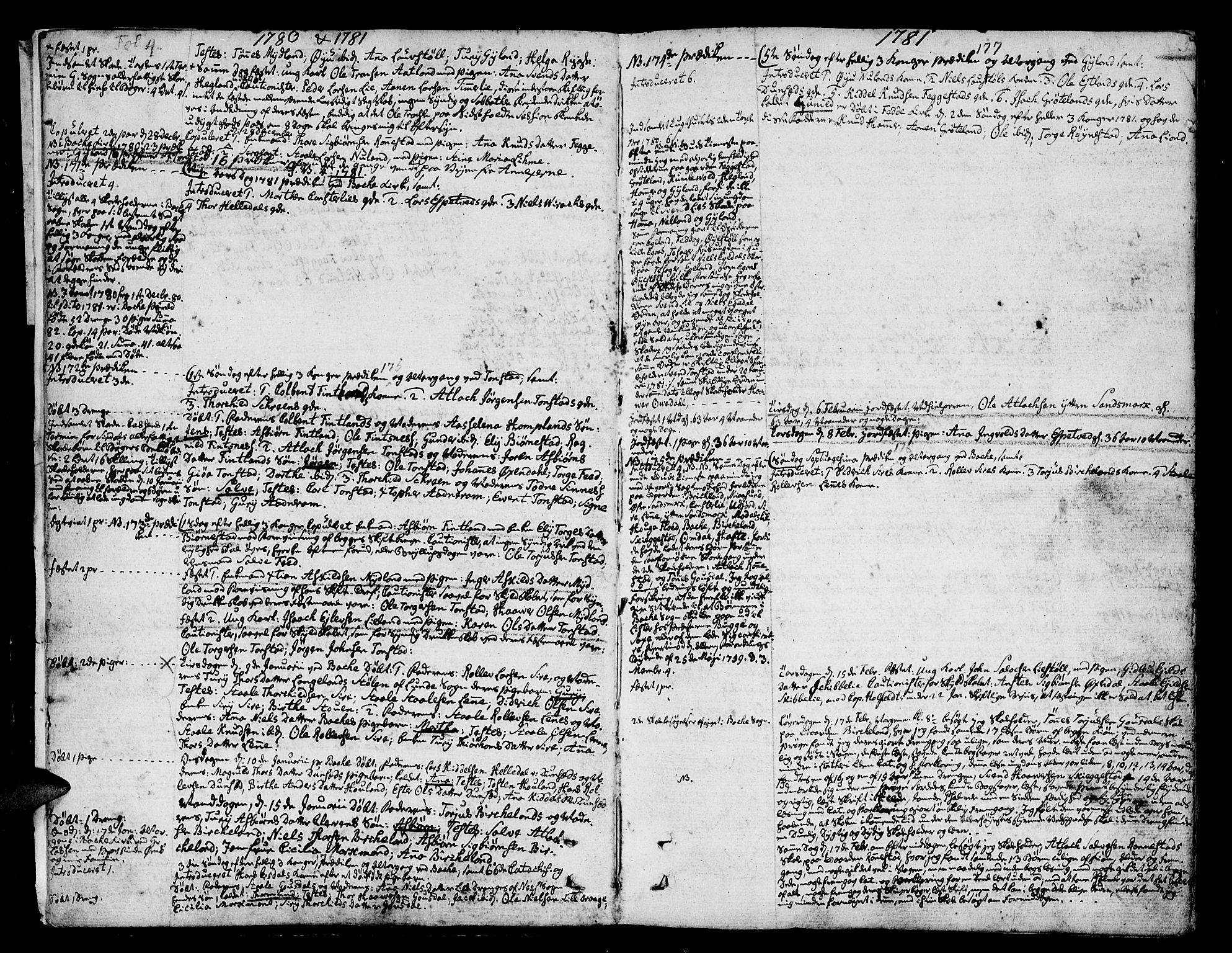 Bakke sokneprestkontor, AV/SAK-1111-0002/F/Fa/Faa/L0002: Parish register (official) no. A 2, 1780-1816, p. 5