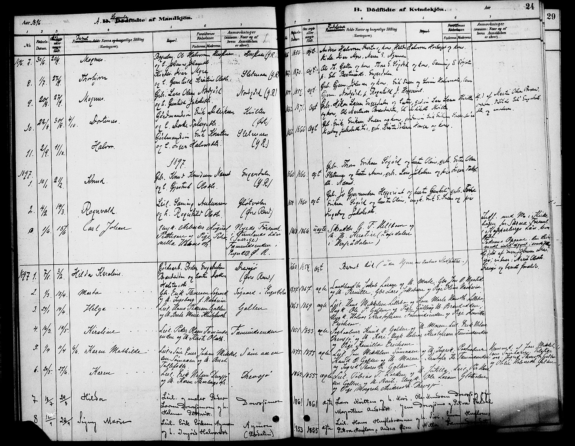 Rendalen prestekontor, SAH/PREST-054/H/Ha/Haa/L0007: Parish register (official) no. 7, 1878-1898, p. 24