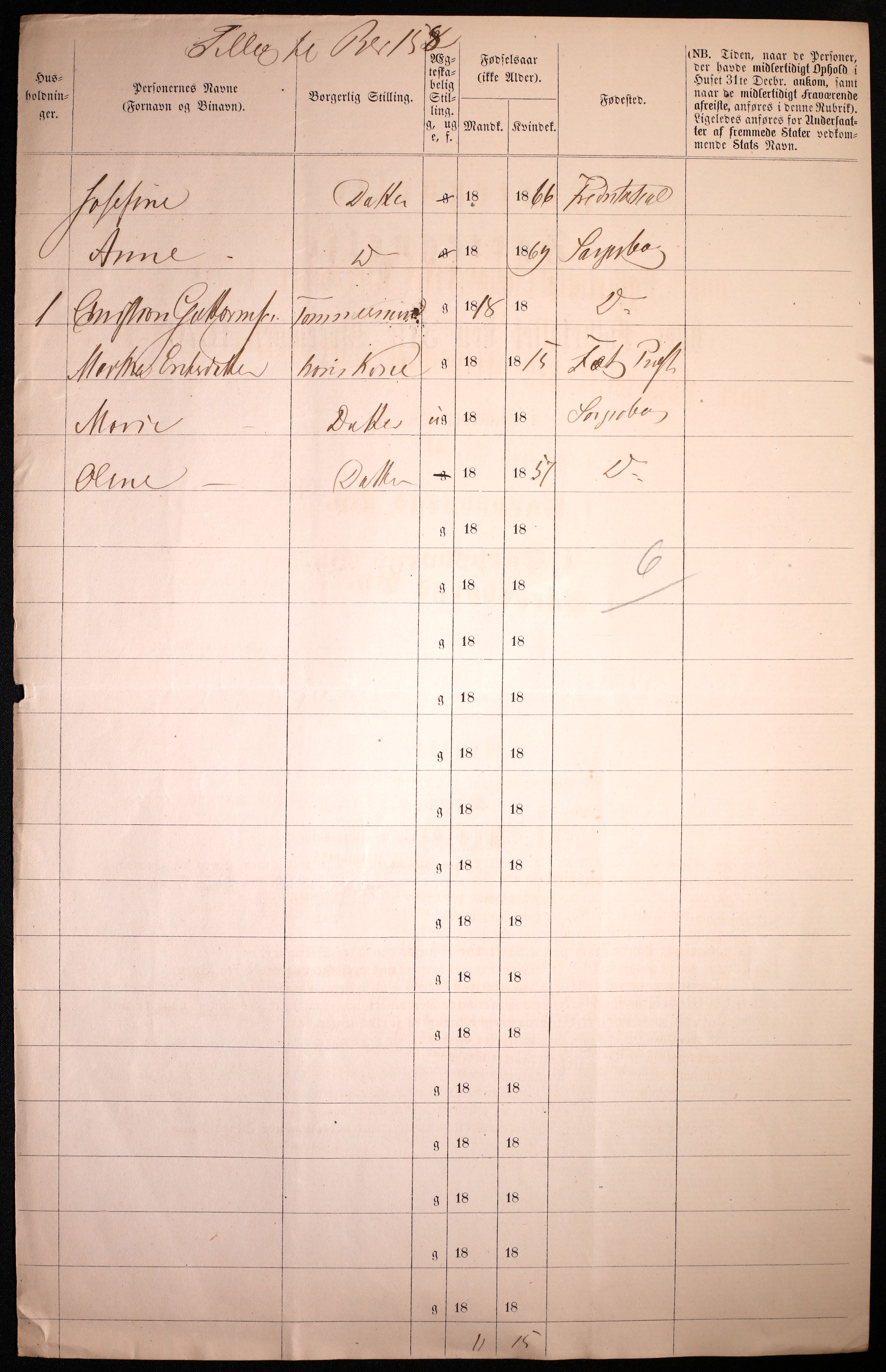 RA, 1870 census for 0102 Sarpsborg, 1870, p. 576