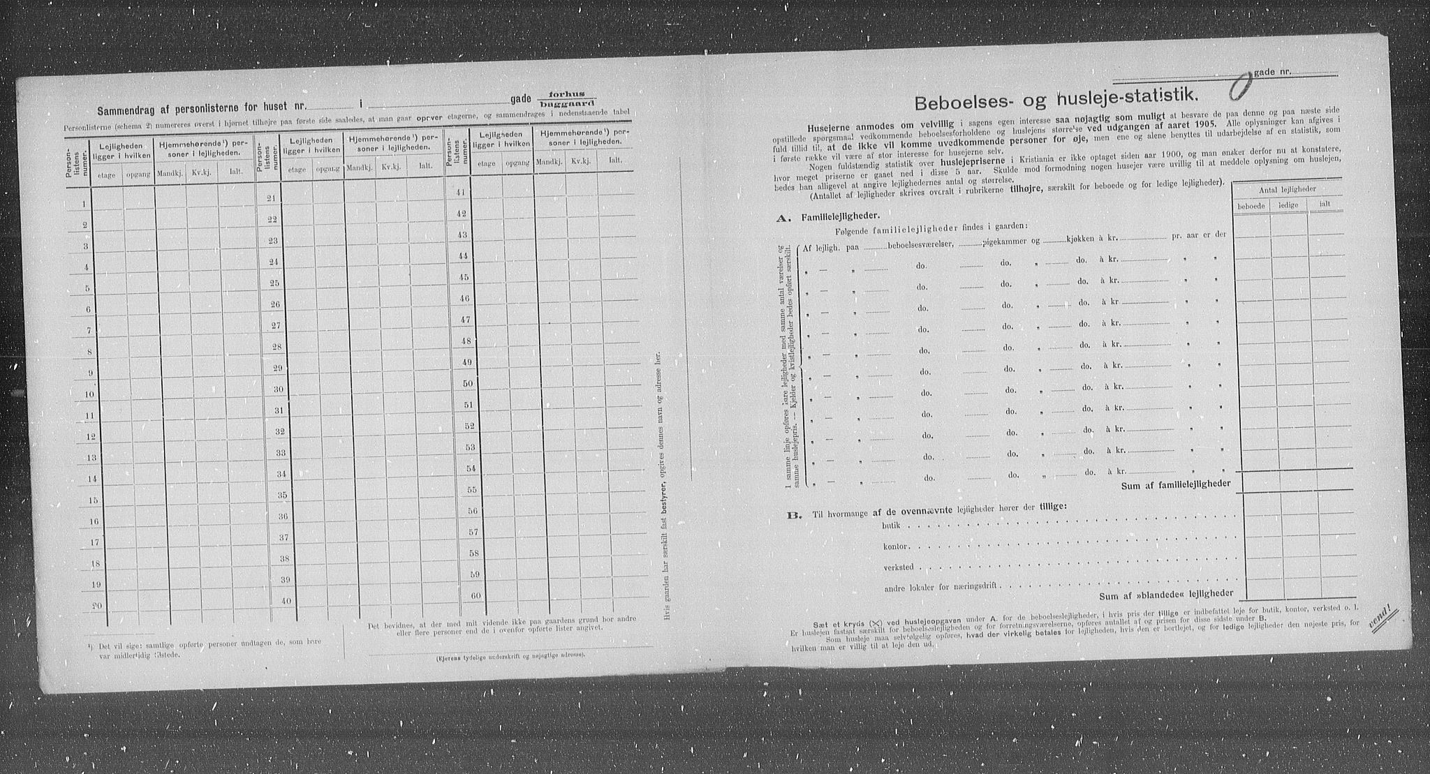 OBA, Municipal Census 1905 for Kristiania, 1905, p. 11948