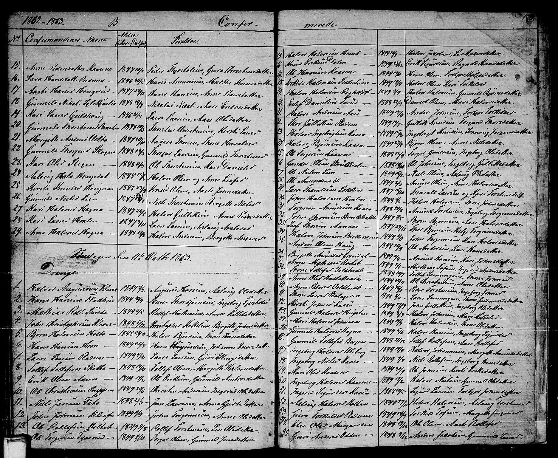 Sauherad kirkebøker, SAKO/A-298/G/Ga/L0002: Parish register (copy) no. I 2, 1842-1866, p. 173