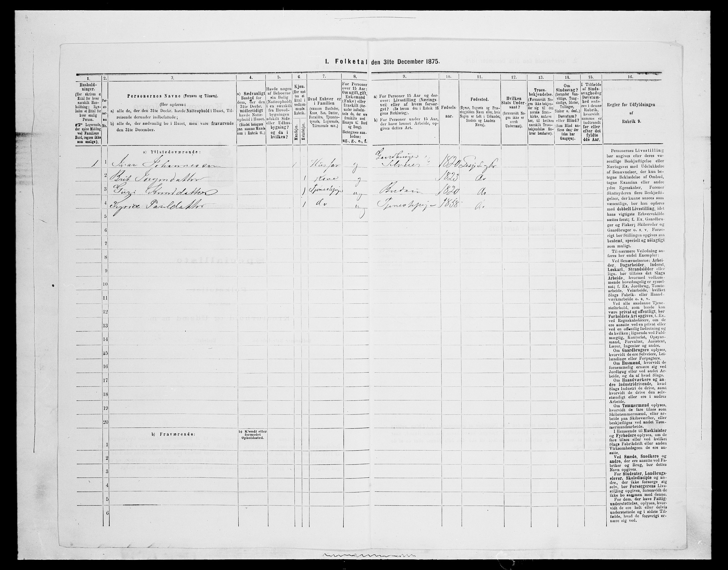 SAH, 1875 census for 0512P Lesja, 1875, p. 447