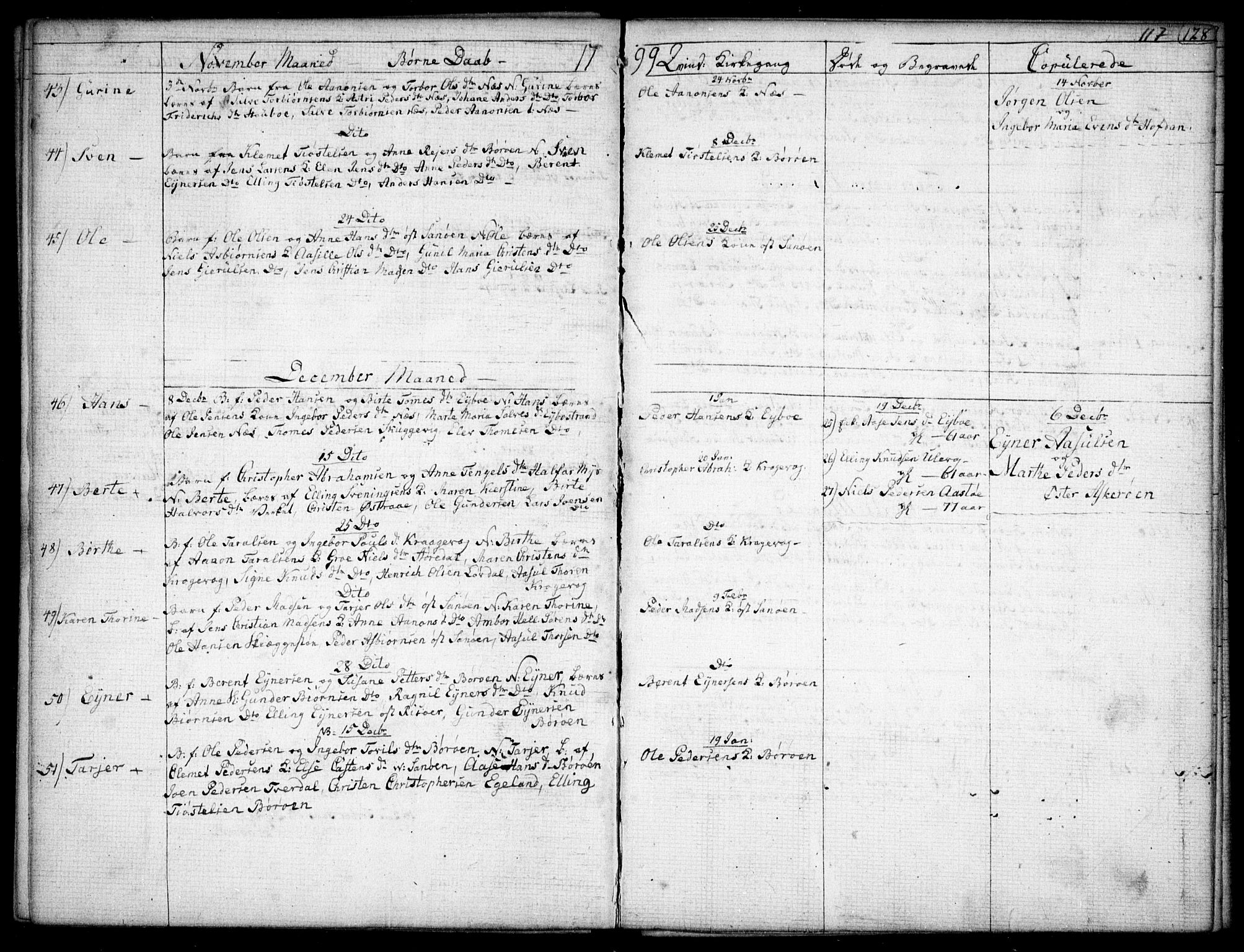 Dypvåg sokneprestkontor, AV/SAK-1111-0007/F/Fb/Fba/L0007: Parish register (copy) no. B 7, 1762-1810, p. 117