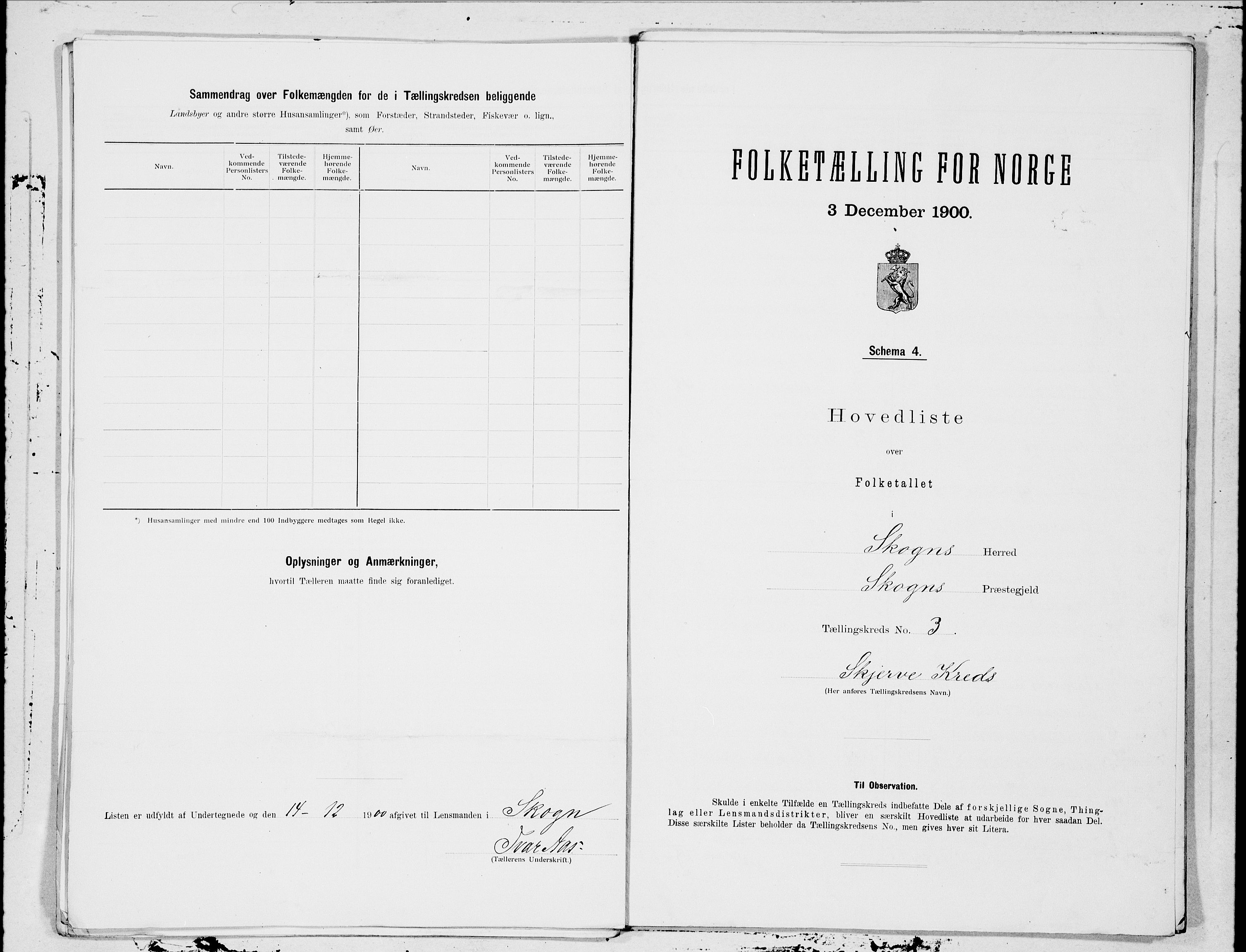 SAT, 1900 census for Skogn, 1900, p. 10