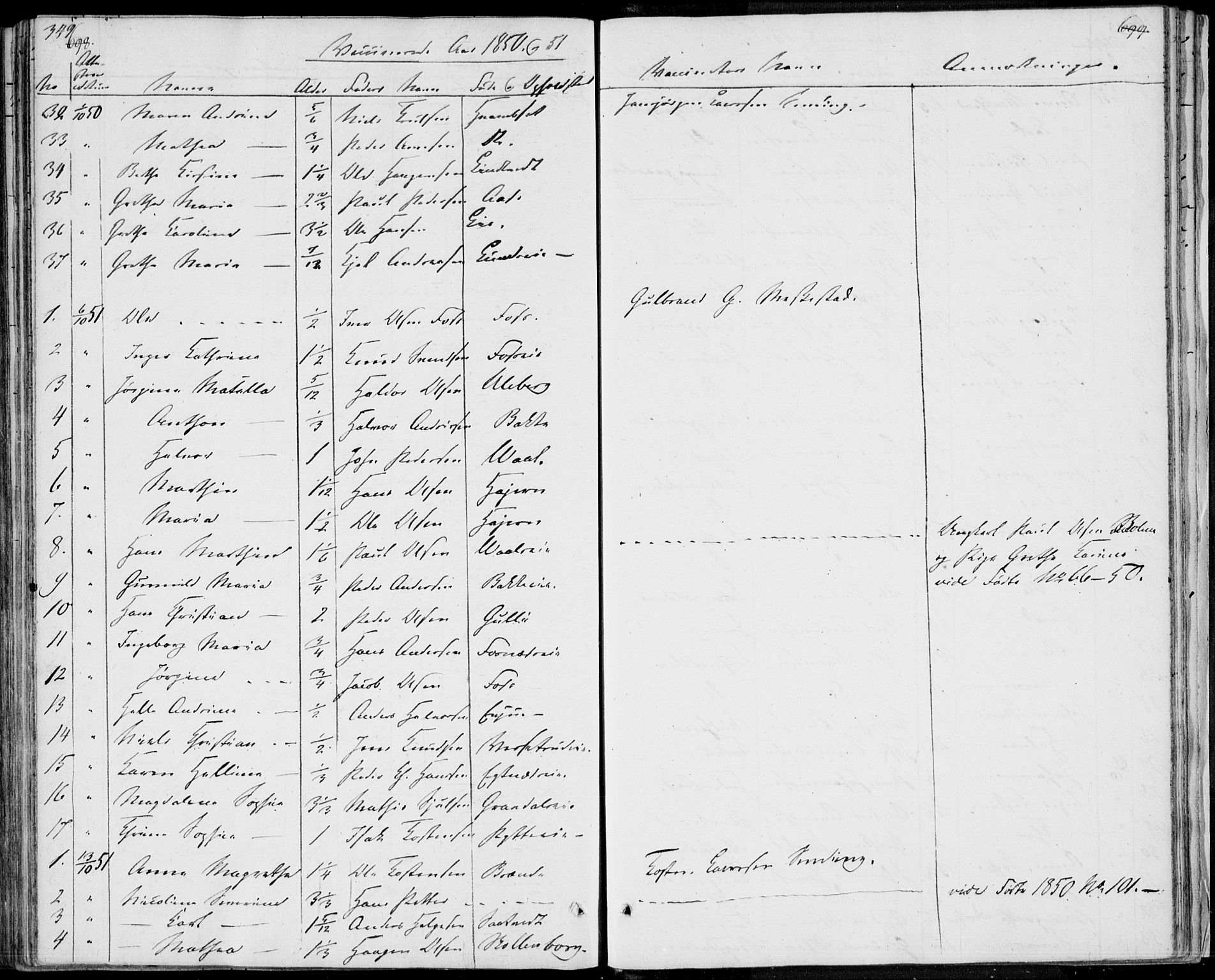 Sandsvær kirkebøker, AV/SAKO-A-244/F/Fa/L0005: Parish register (official) no. I 5, 1840-1856, p. 698-699