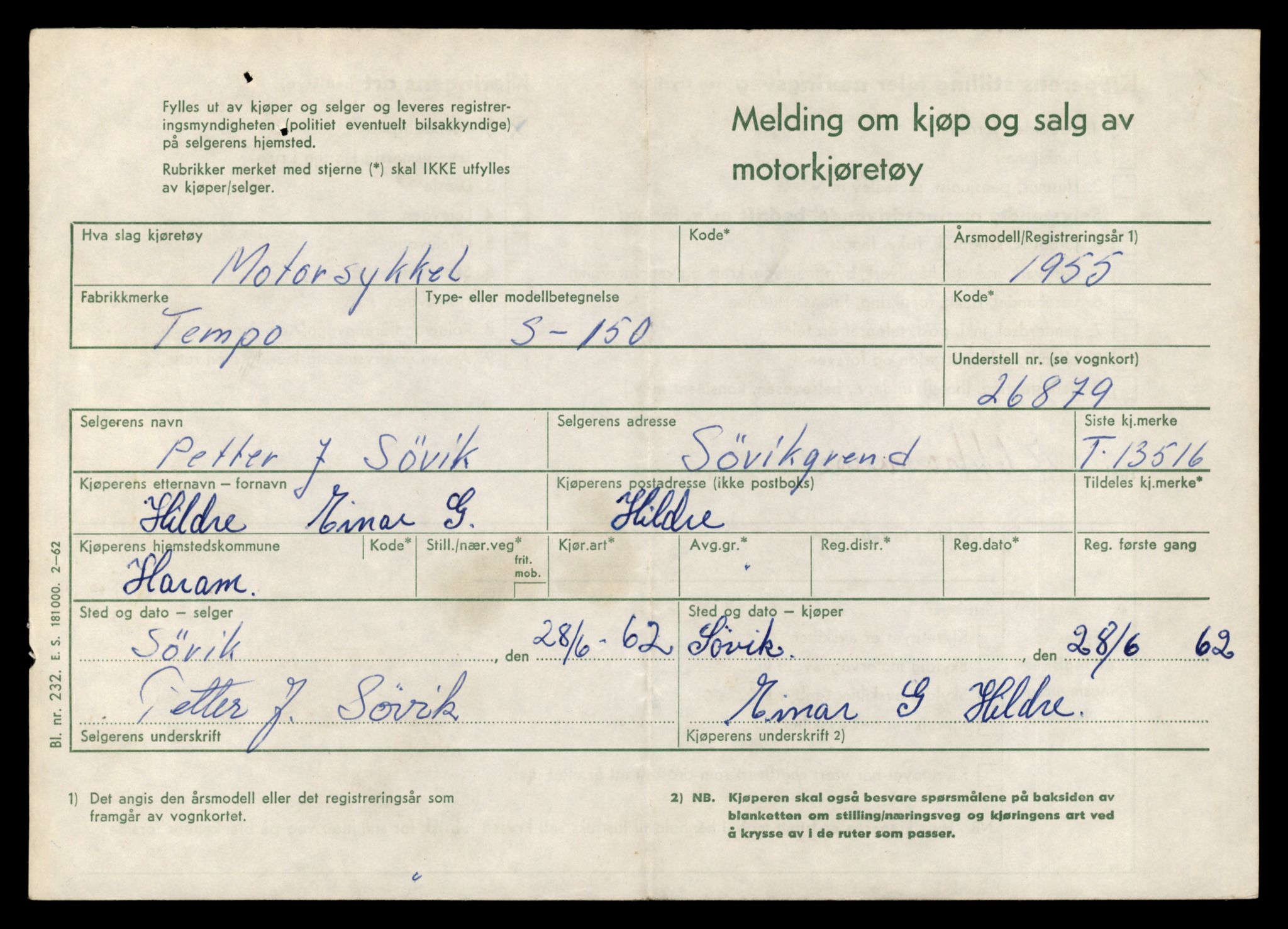 Møre og Romsdal vegkontor - Ålesund trafikkstasjon, AV/SAT-A-4099/F/Fe/L0039: Registreringskort for kjøretøy T 13361 - T 13530, 1927-1998, p. 2759