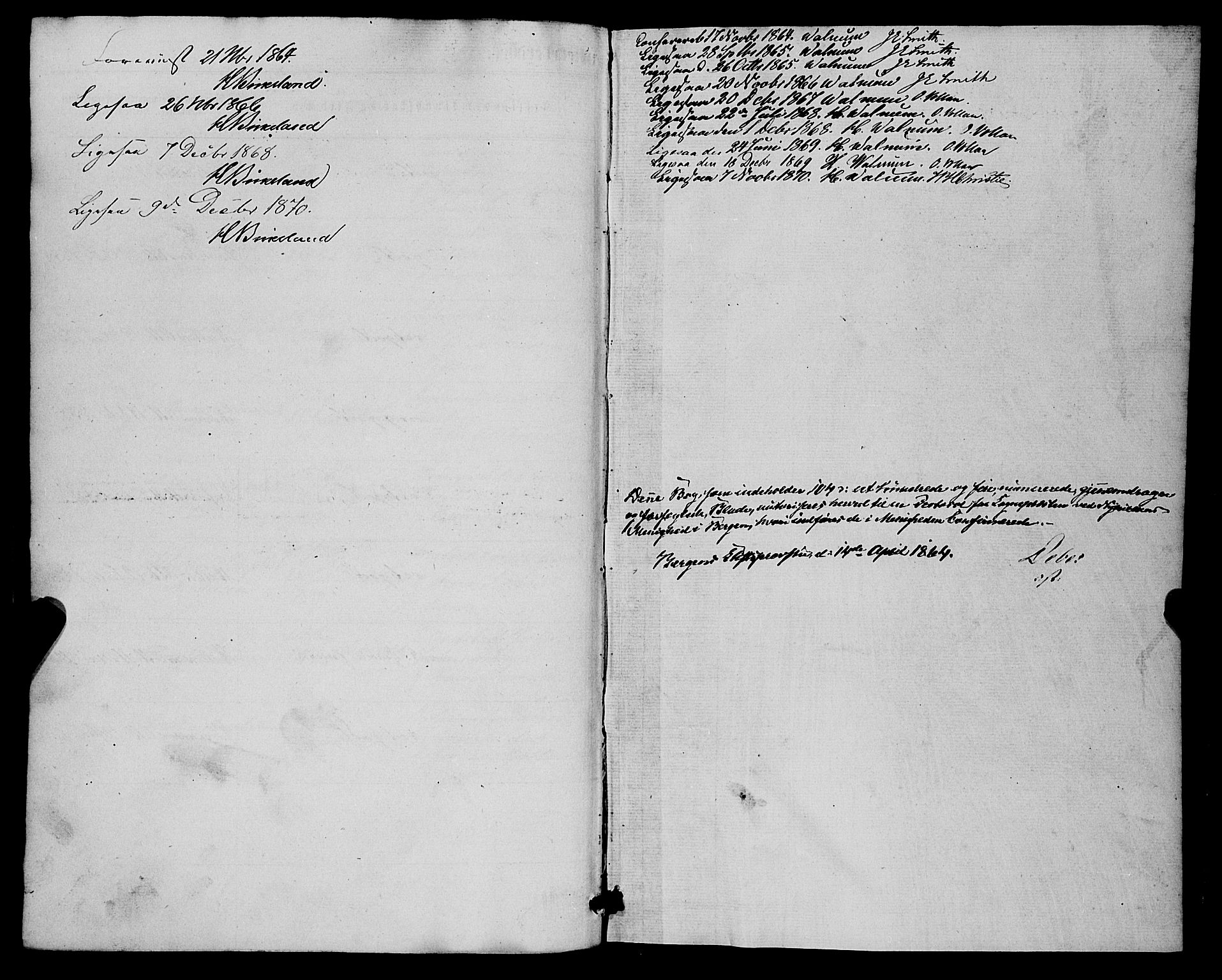 Nykirken Sokneprestembete, SAB/A-77101/H/Haa/L0024: Parish register (official) no. C 3, 1864-1870, p. 105