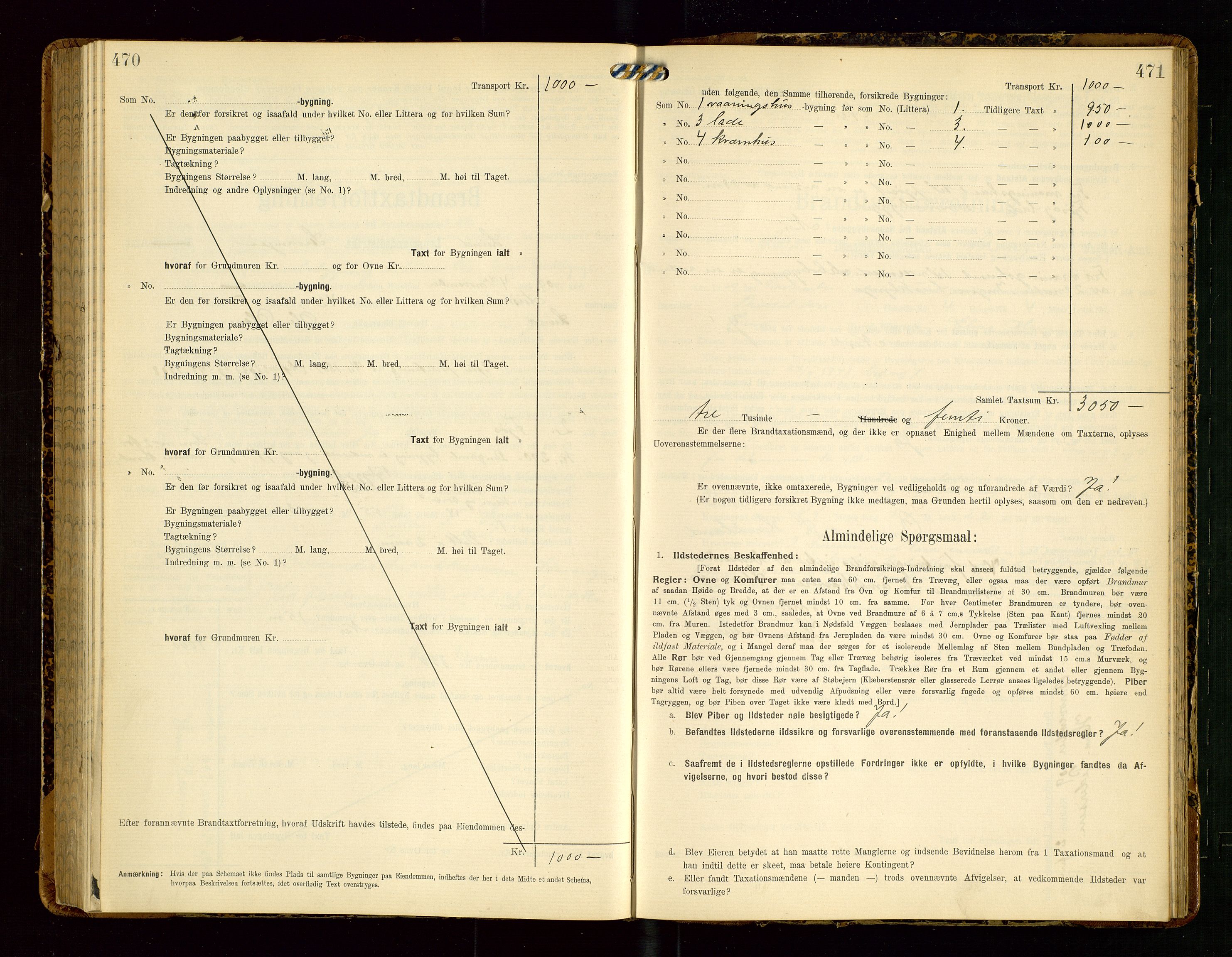 Lund lensmannskontor, SAST/A-100303/Gob/L0002: "Brandtakstprotokol", 1908-1918, p. 470-471