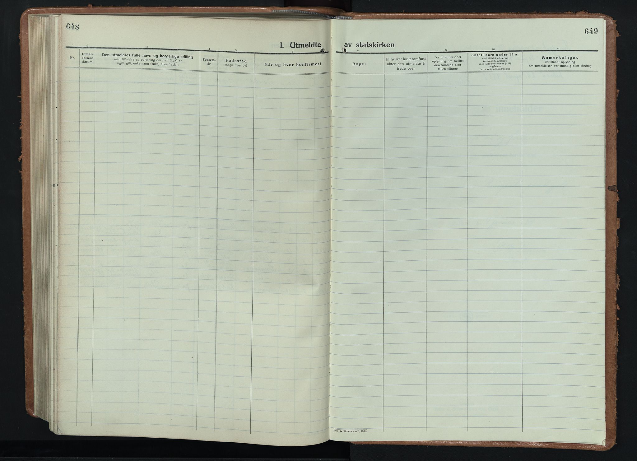 Ringsaker prestekontor, AV/SAH-PREST-014/L/La/L0020: Parish register (copy) no. 20, 1934-1946, p. 648-649