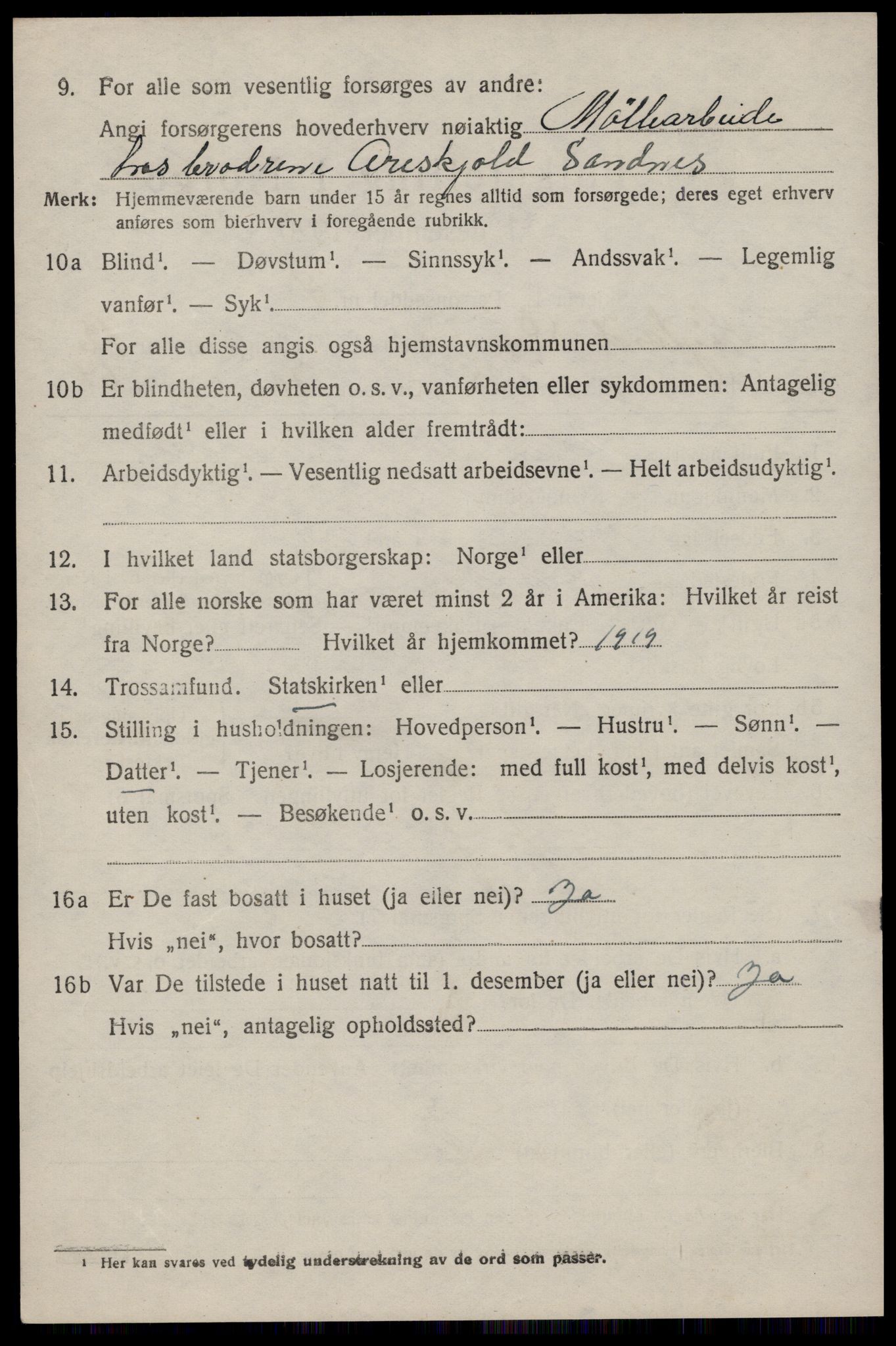 SAST, 1920 census for Høyland, 1920, p. 9793