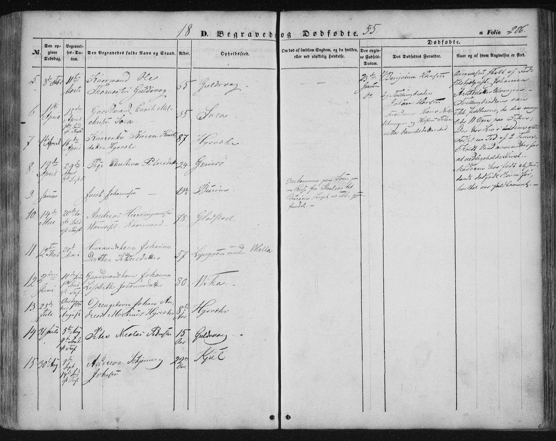 Ministerialprotokoller, klokkerbøker og fødselsregistre - Nordland, AV/SAT-A-1459/816/L0240: Parish register (official) no. 816A06, 1846-1870, p. 286