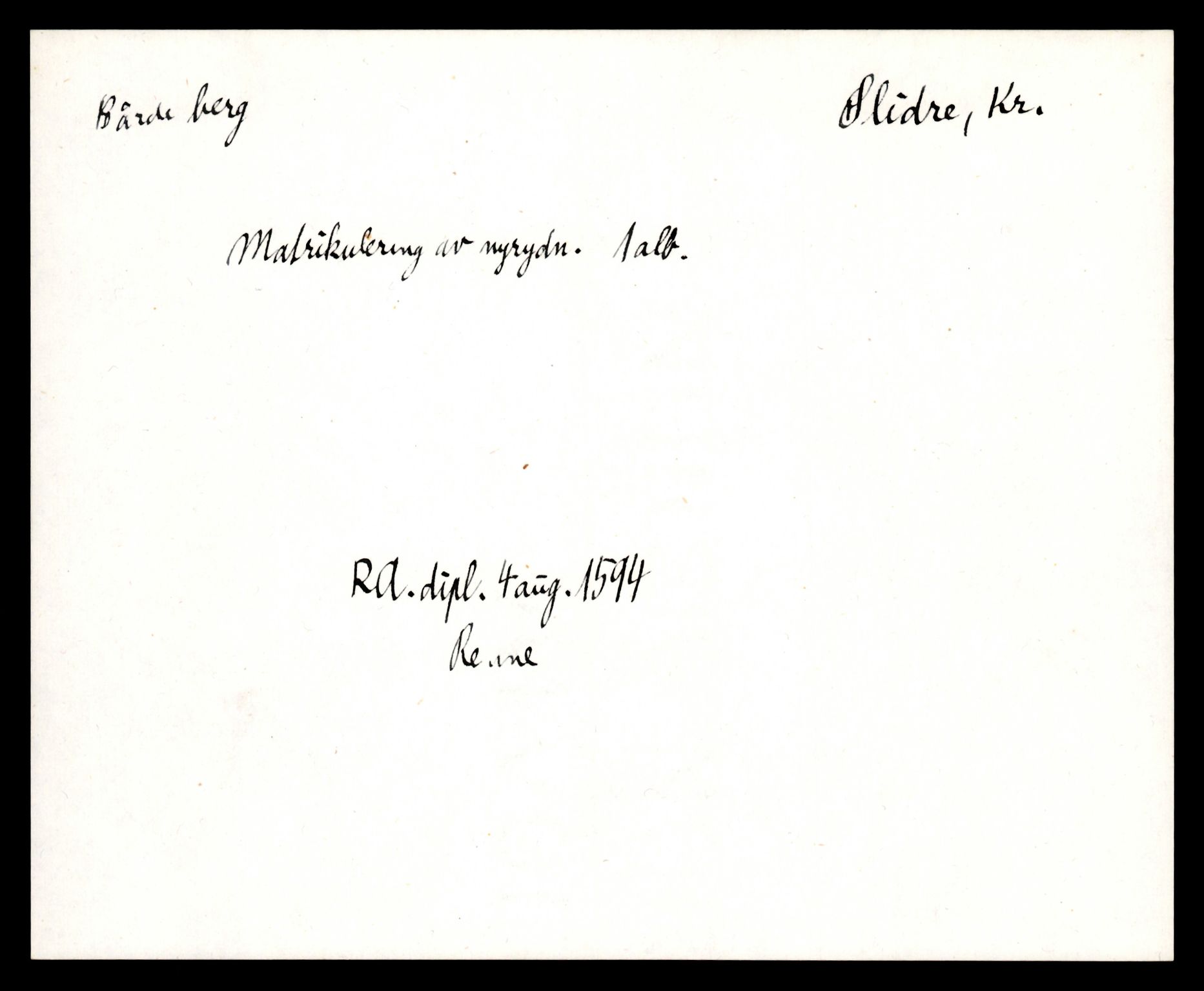 Riksarkivets diplomsamling, AV/RA-EA-5965/F35/F35e/L0011: Registreringssedler Oppland 3, 1400-1700, p. 575