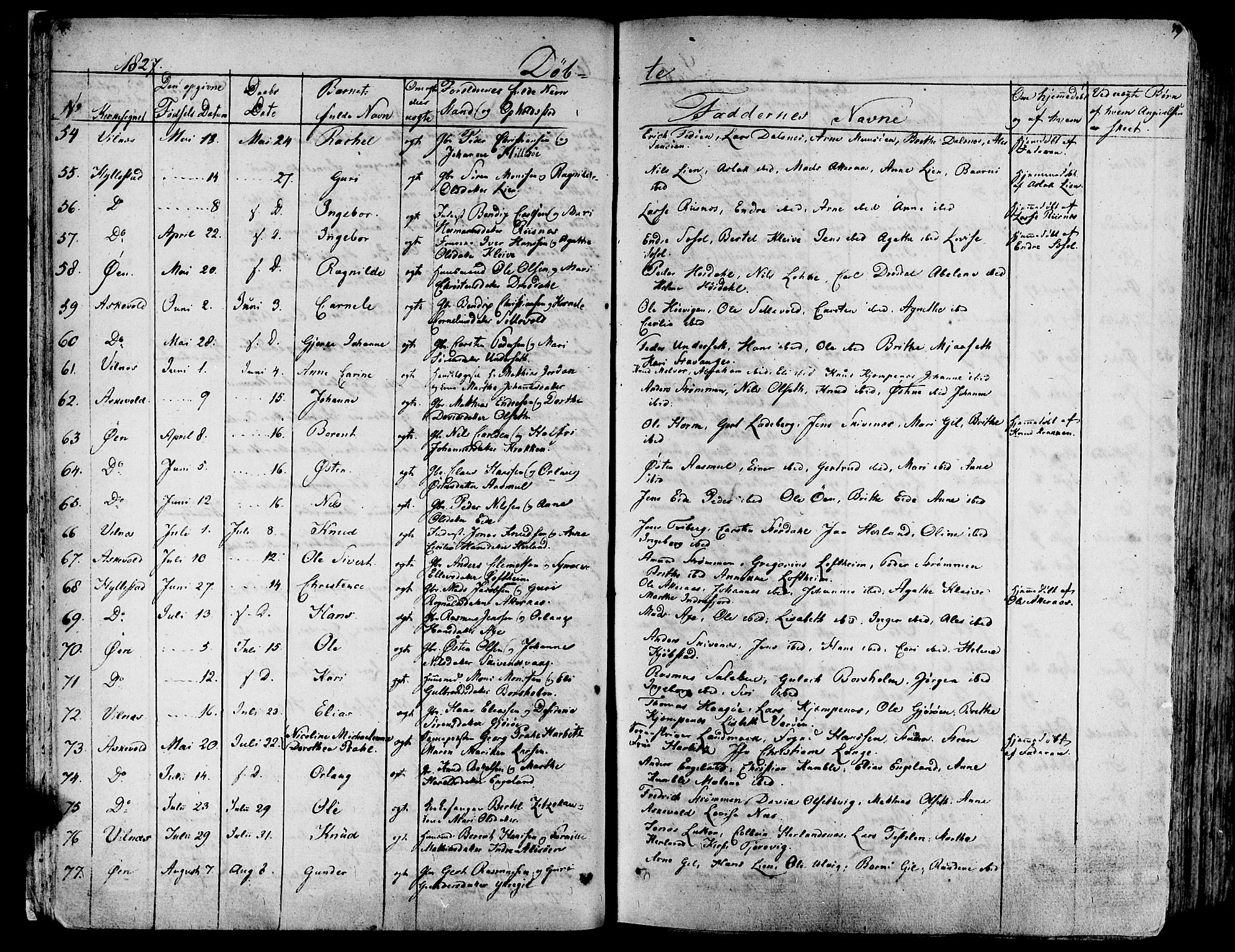 Askvoll sokneprestembete, AV/SAB-A-79501/H/Haa/Haaa/L0010: Parish register (official) no. A 10, 1821-1844, p. 48-49