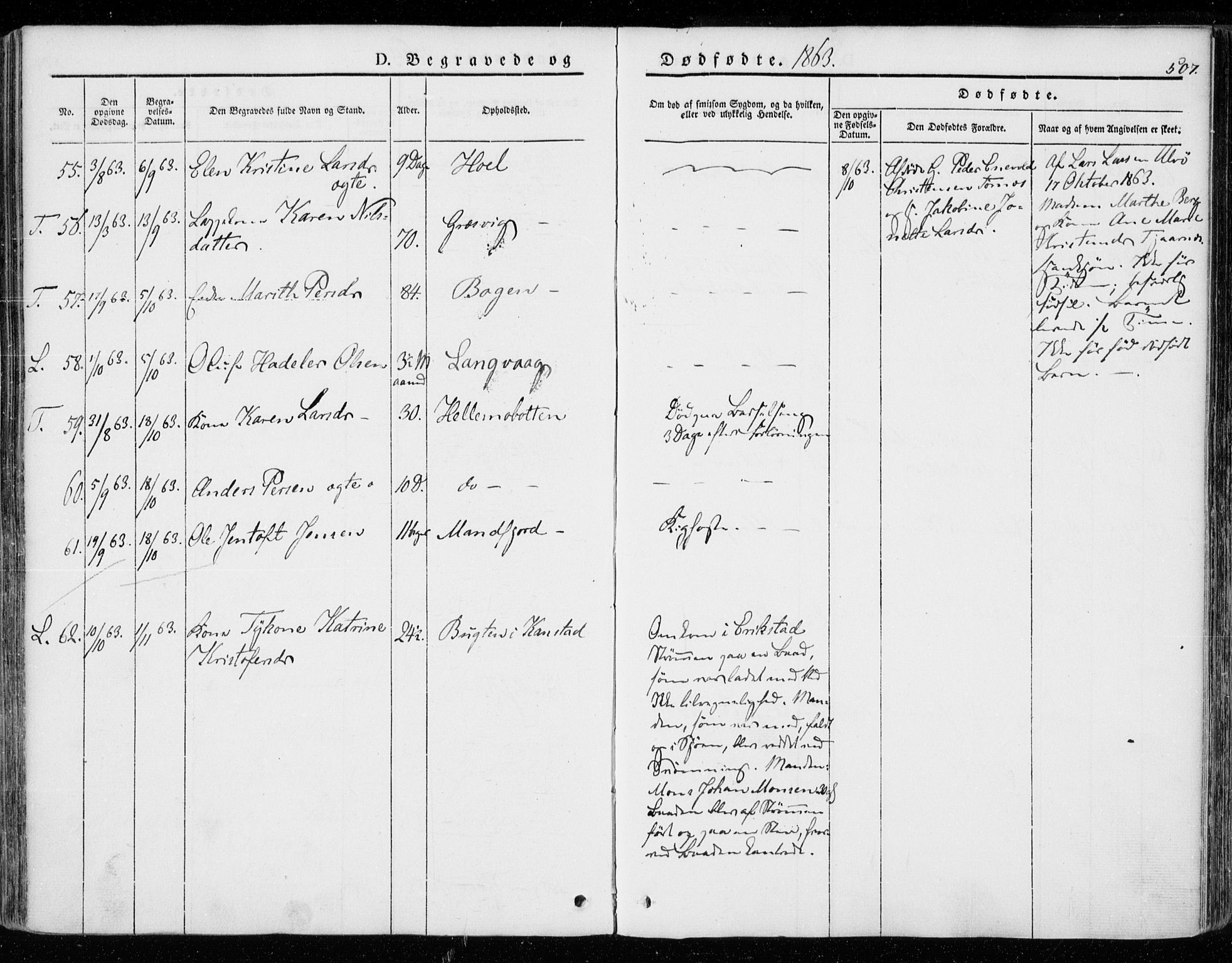 Ministerialprotokoller, klokkerbøker og fødselsregistre - Nordland, AV/SAT-A-1459/872/L1033: Parish register (official) no. 872A08, 1840-1863, p. 507