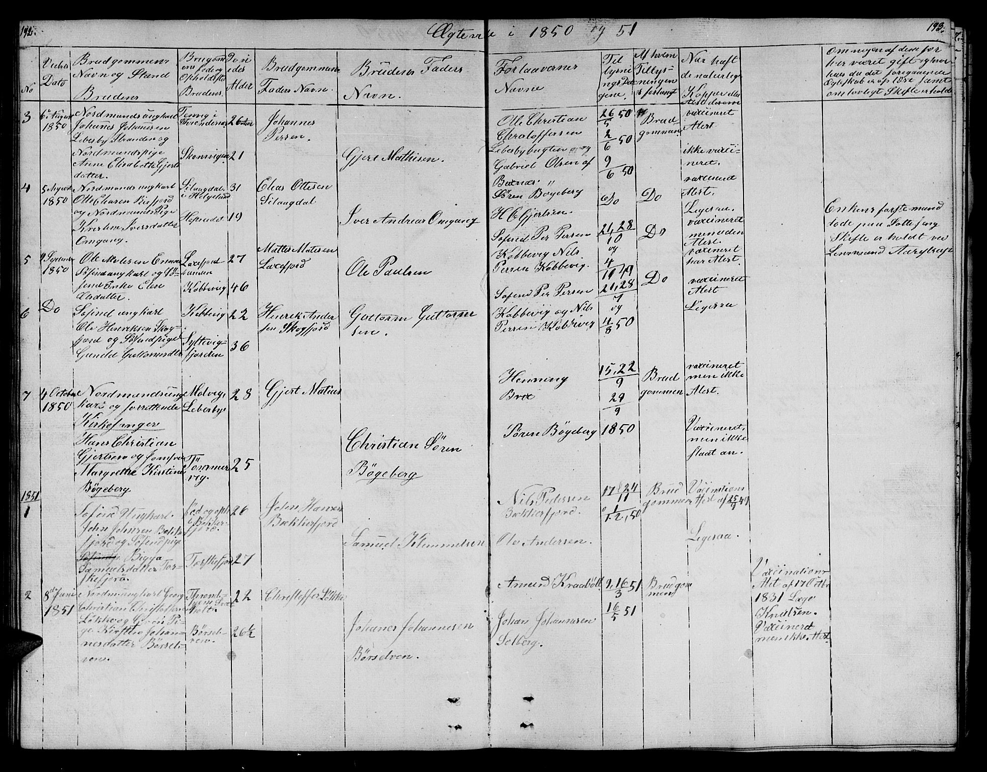 Lebesby sokneprestkontor, SATØ/S-1353/H/Hb/L0001klokker: Parish register (copy) no. 1, 1846-1862, p. 192-193