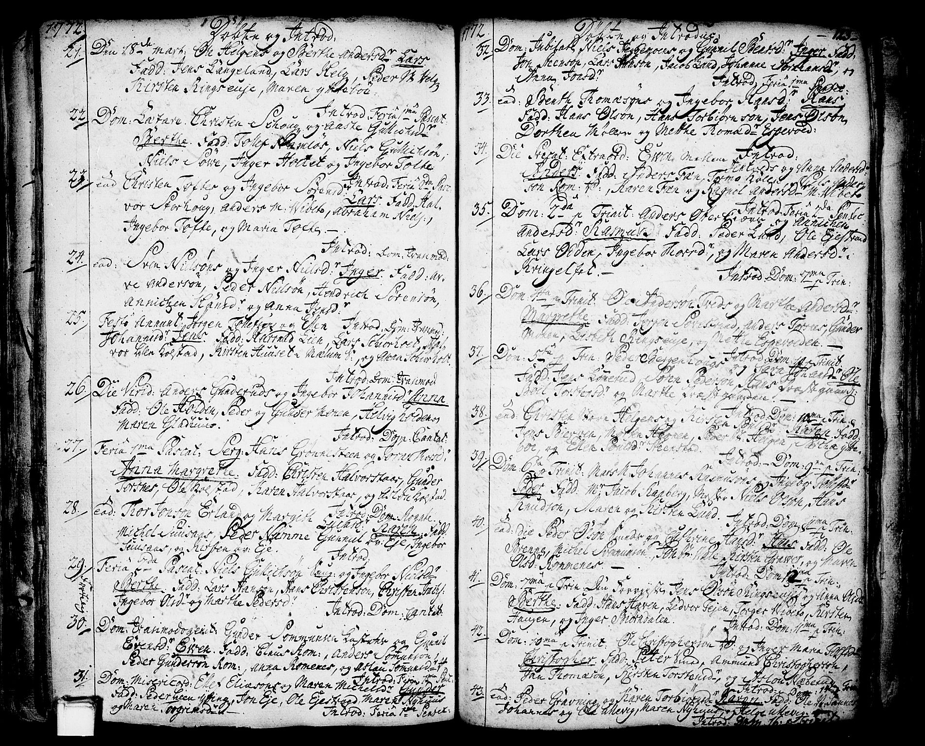 Holla kirkebøker, SAKO/A-272/F/Fa/L0001: Parish register (official) no. 1, 1717-1779, p. 123