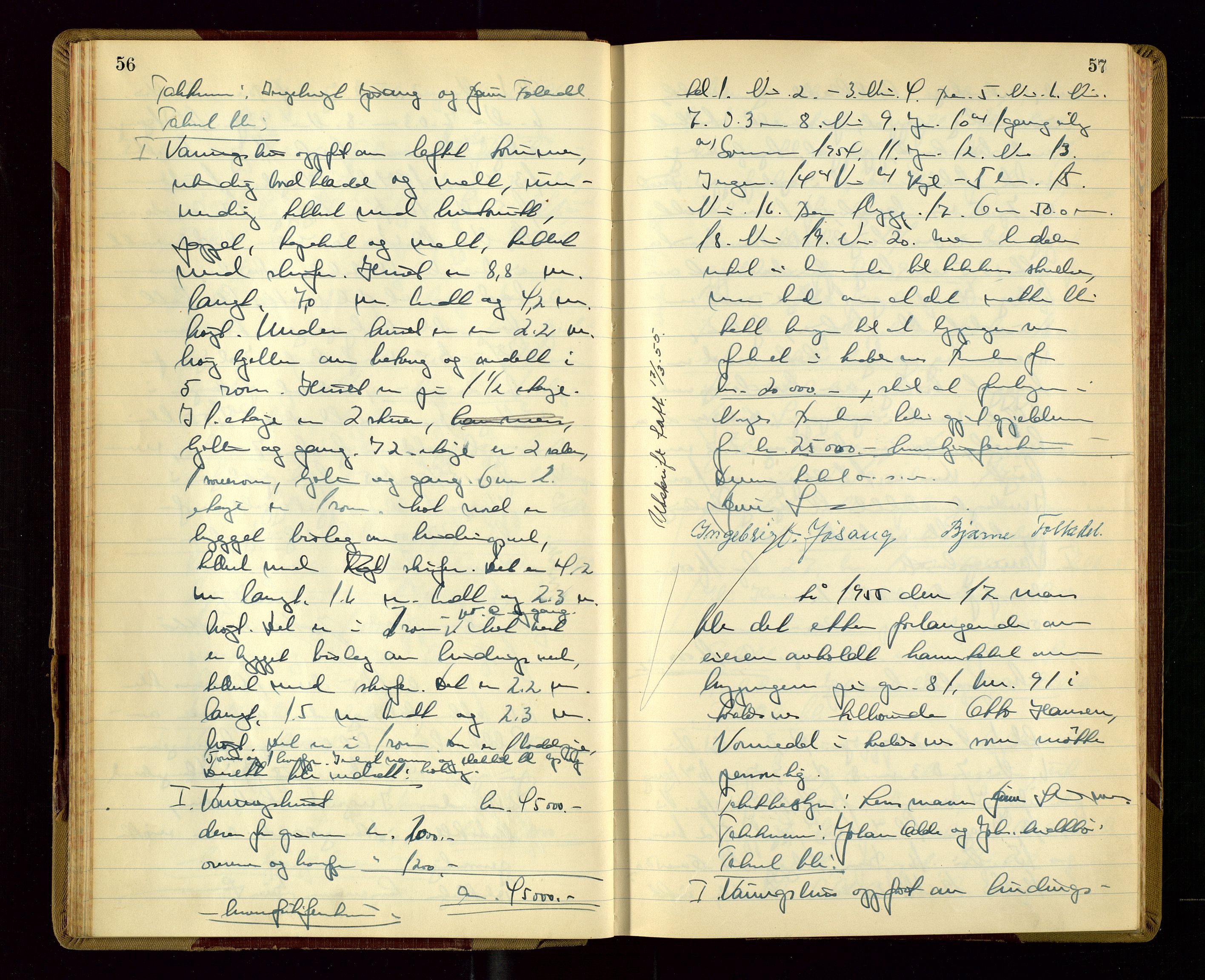 Avaldsnes lensmannskontor, AV/SAST-A-100286/Goa/L0010: "Branntakstprotokoll", 1955, p. 56-57