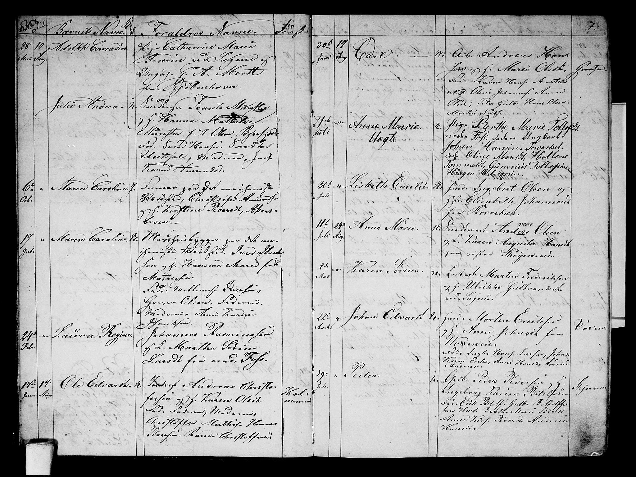 Aker prestekontor kirkebøker, AV/SAO-A-10861/G/L0008: Parish register (copy) no. 8, 1845-1848, p. 6-7