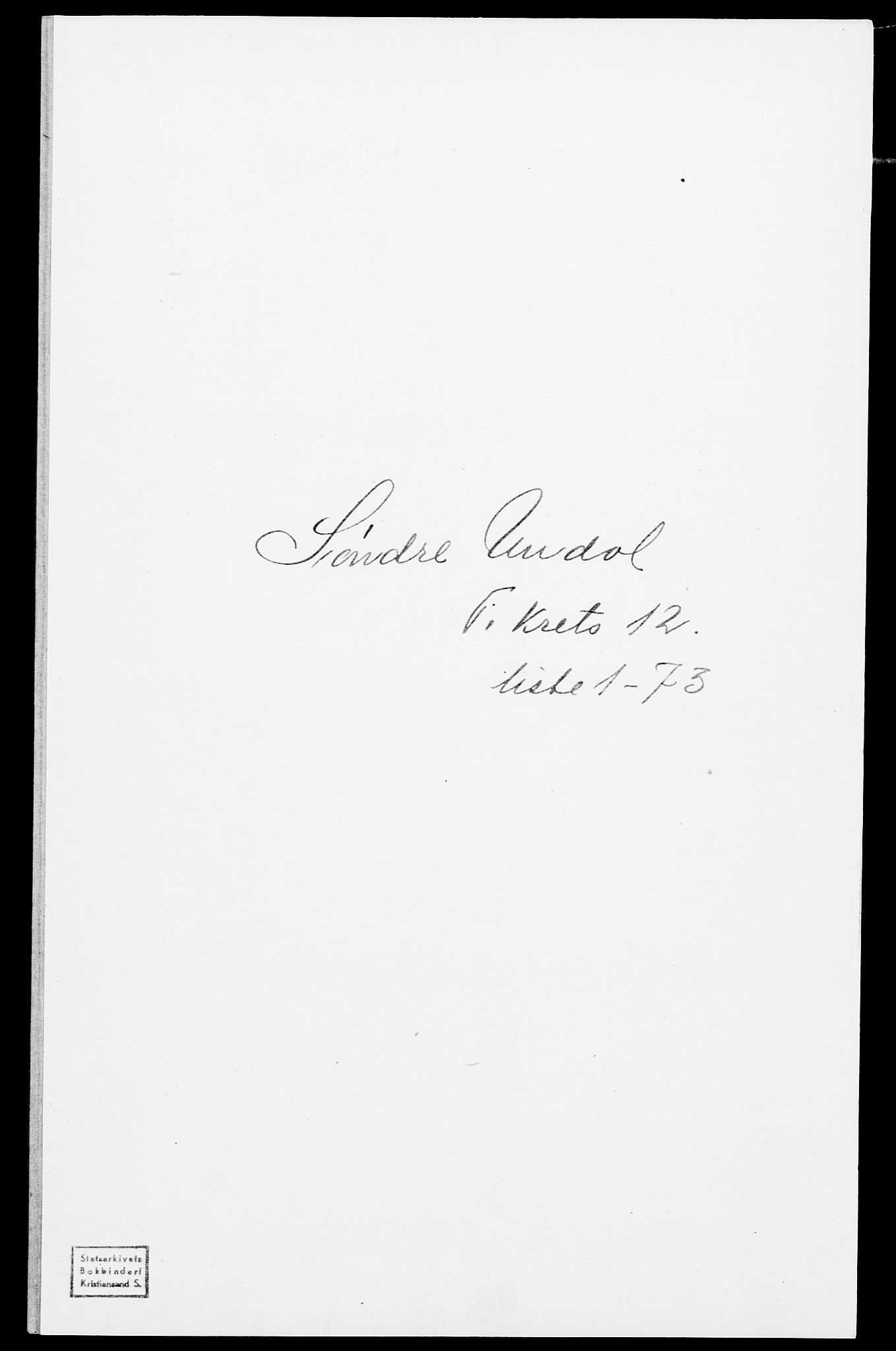 SAK, 1875 census for 1029P Sør-Audnedal, 1875, p. 1737
