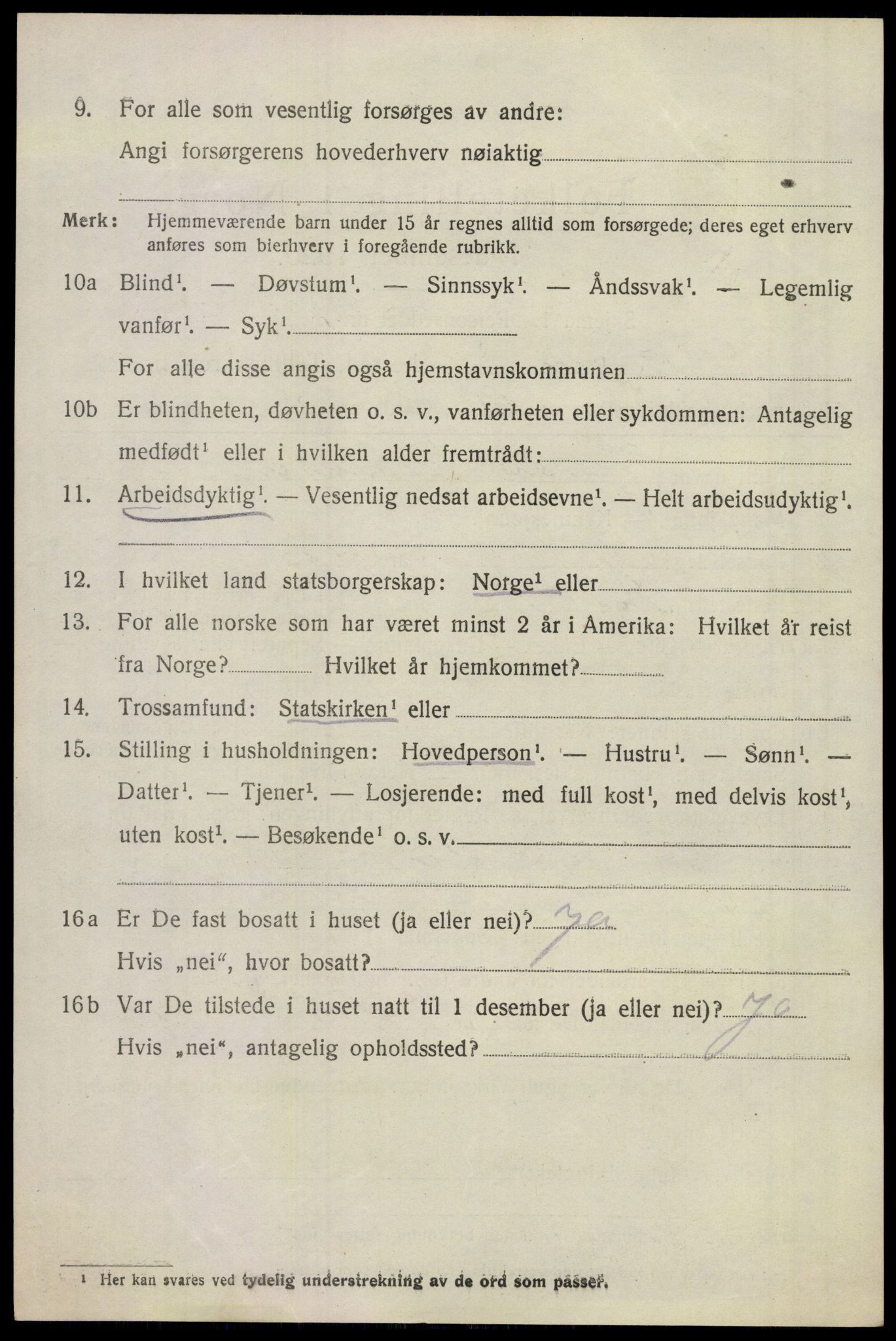 SAKO, 1920 census for Sande, 1920, p. 1993