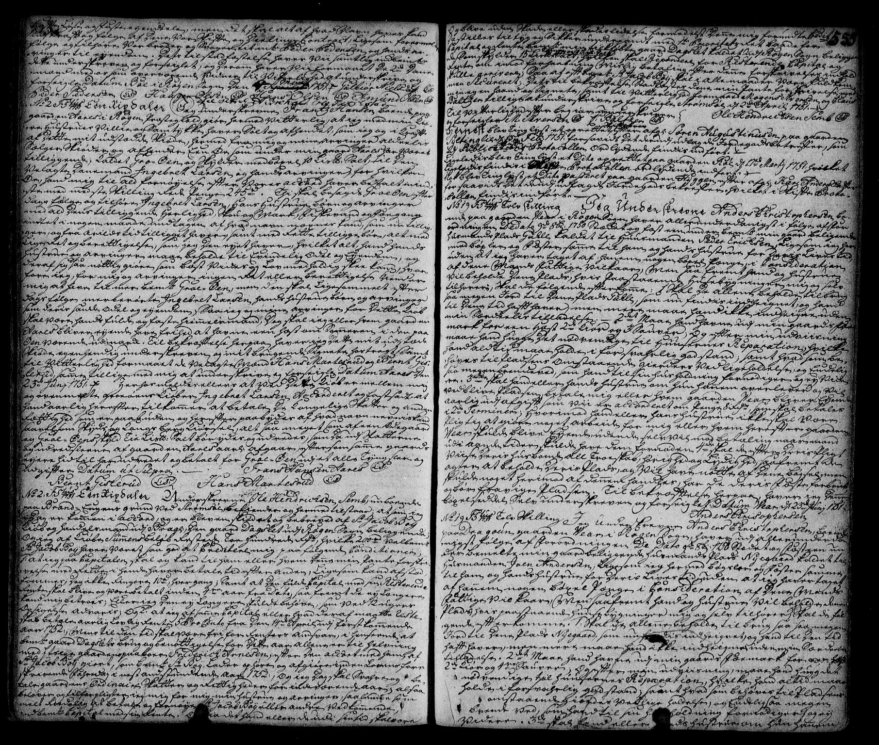 Lier, Røyken og Hurum sorenskriveri, SAKO/A-89/G/Ga/Gaa/L0002: Mortgage book no. II, 1725-1755, p. 555
