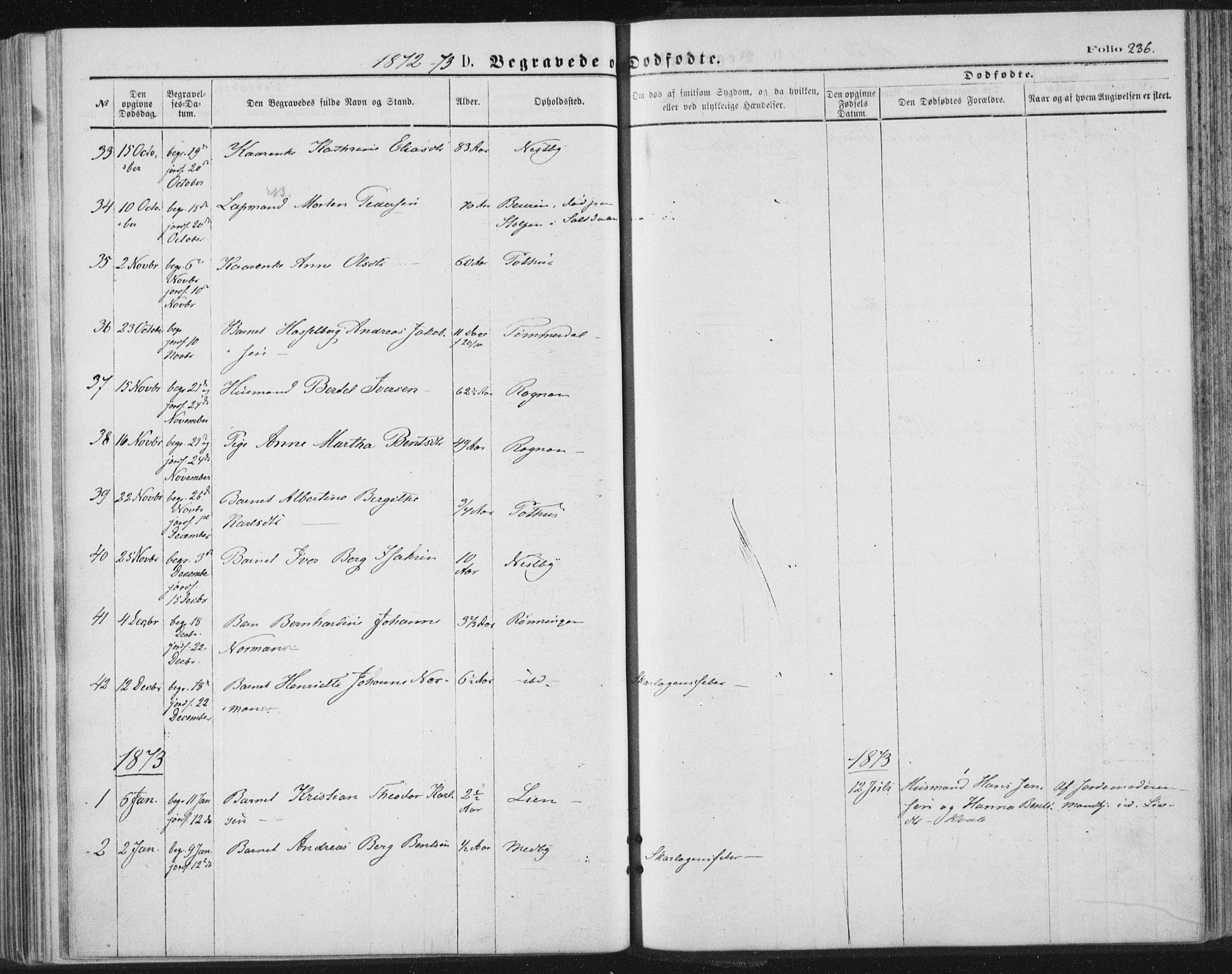 Ministerialprotokoller, klokkerbøker og fødselsregistre - Nordland, AV/SAT-A-1459/847/L0668: Parish register (official) no. 847A08, 1872-1886, p. 236