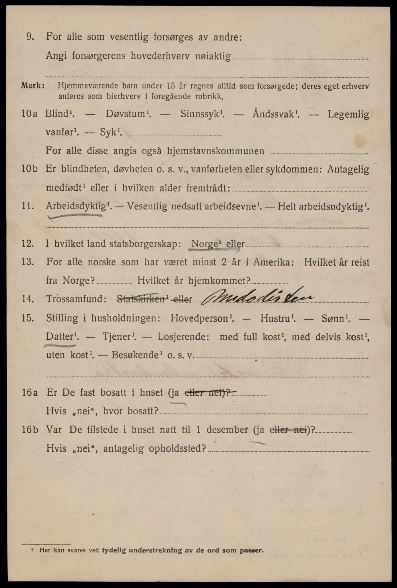 SAST, 1920 census for Stavanger, 1920, p. 66083