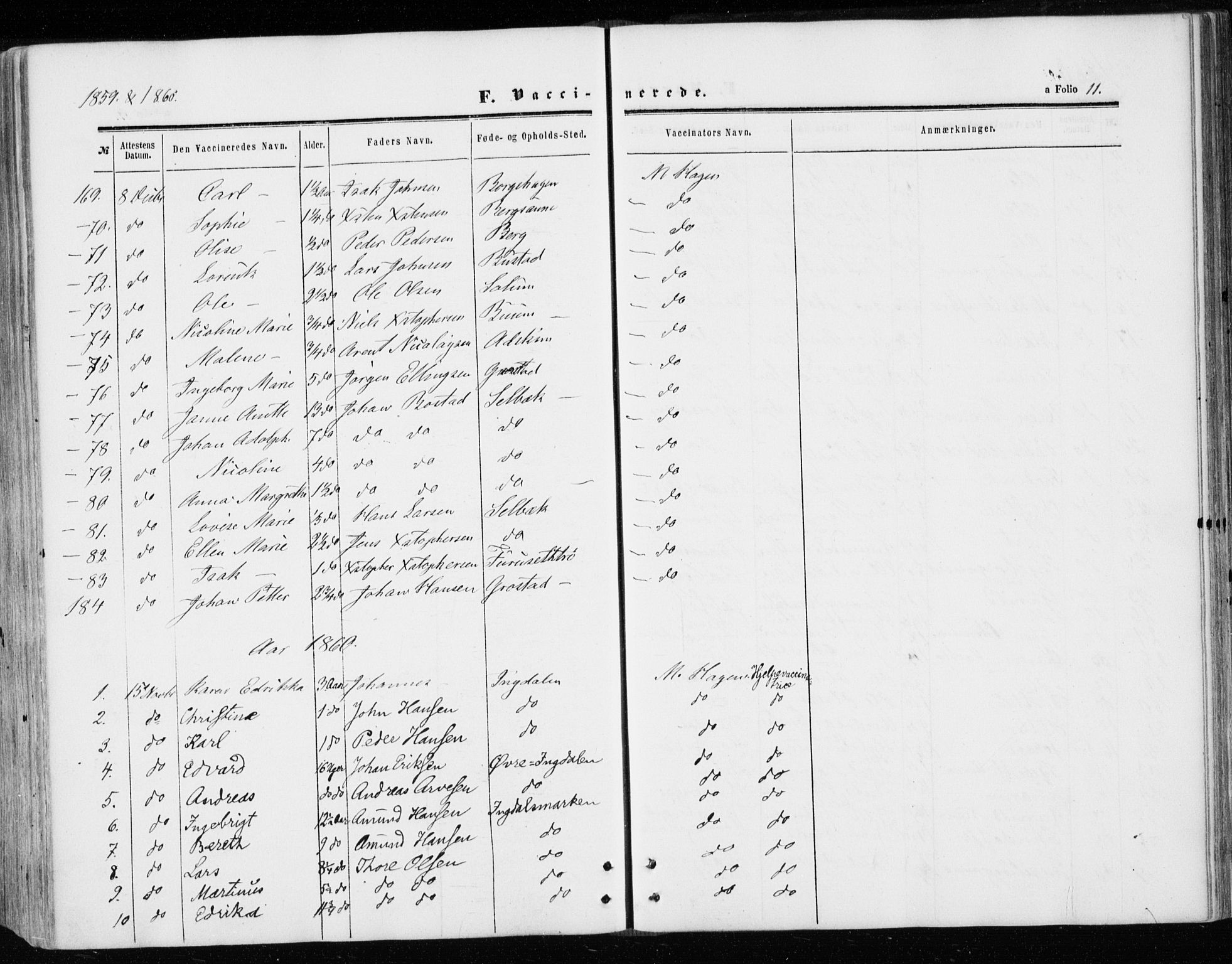 Ministerialprotokoller, klokkerbøker og fødselsregistre - Sør-Trøndelag, SAT/A-1456/646/L0612: Parish register (official) no. 646A10, 1858-1869, p. 11
