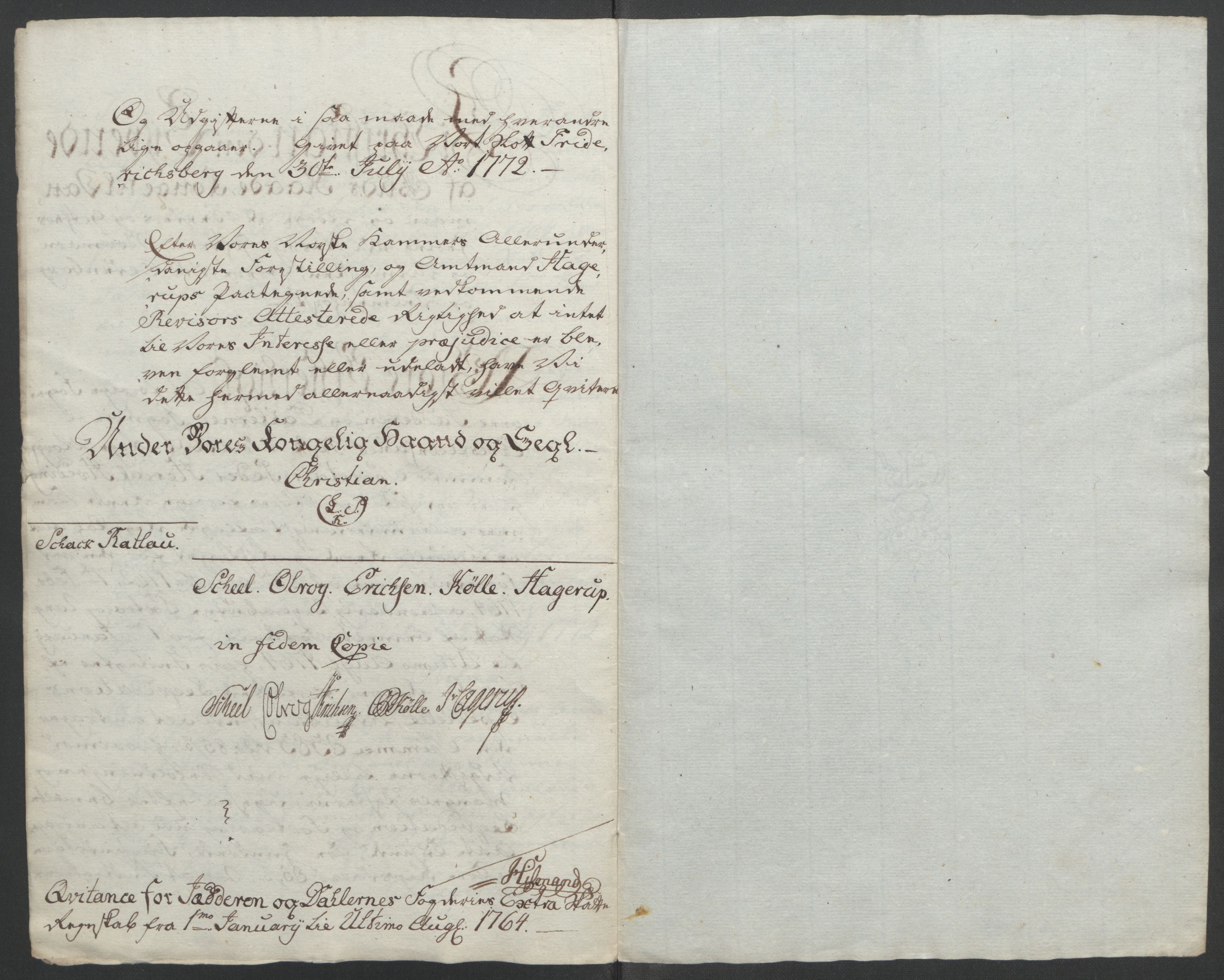 Rentekammeret inntil 1814, Reviderte regnskaper, Fogderegnskap, RA/EA-4092/R46/L2835: Ekstraskatten Jæren og Dalane, 1762-1764, p. 149