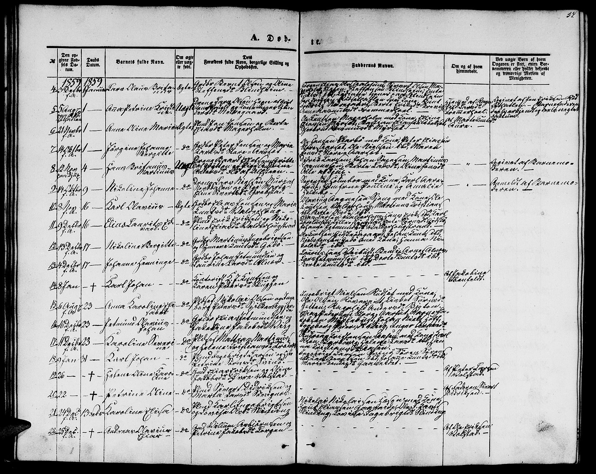 Ministerialprotokoller, klokkerbøker og fødselsregistre - Møre og Romsdal, AV/SAT-A-1454/528/L0427: Parish register (copy) no. 528C08, 1855-1864, p. 34