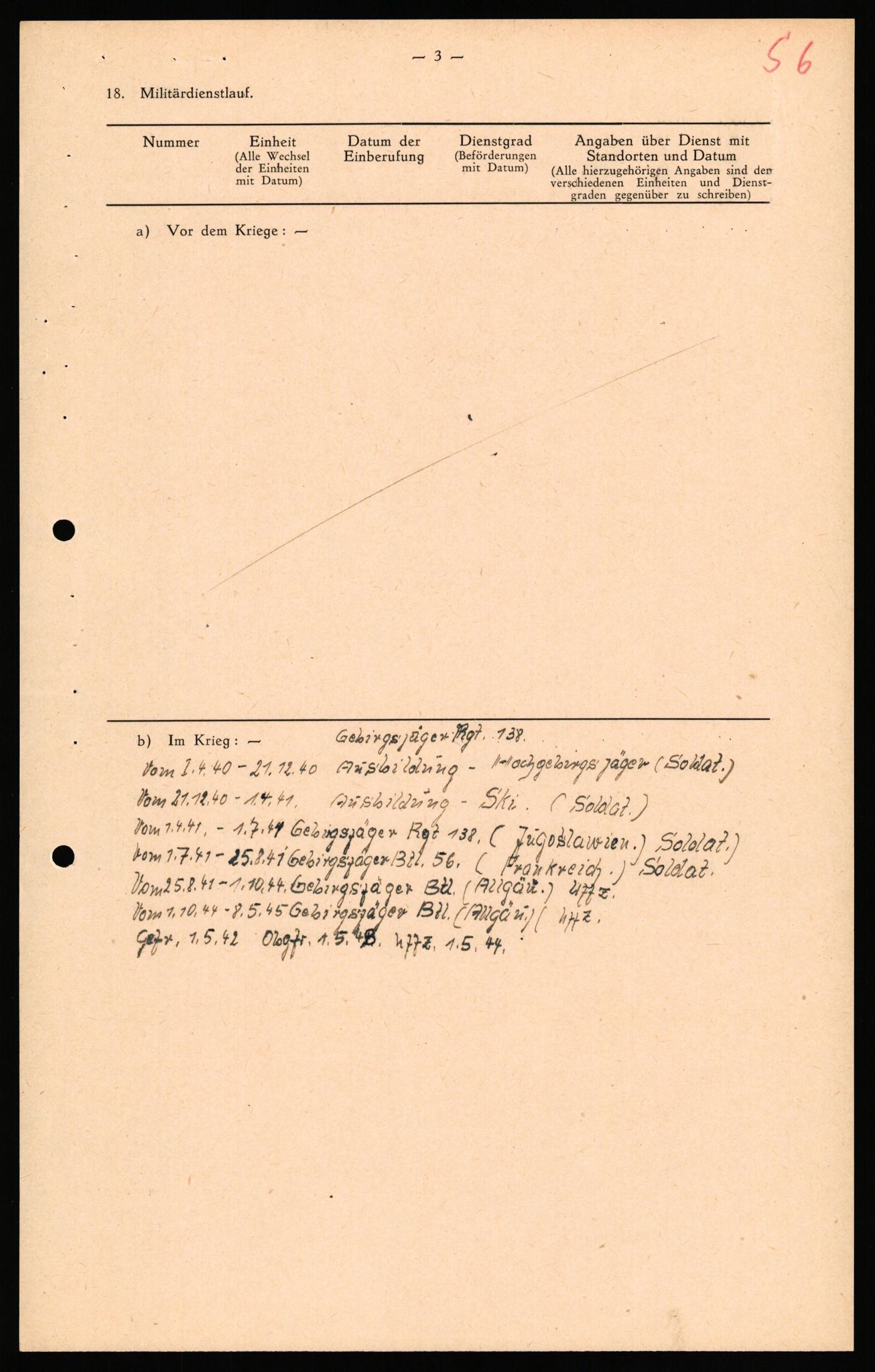 Forsvaret, Forsvarets overkommando II, AV/RA-RAFA-3915/D/Db/L0040: CI Questionaires. Tyske okkupasjonsstyrker i Norge. Østerrikere., 1945-1946, p. 262