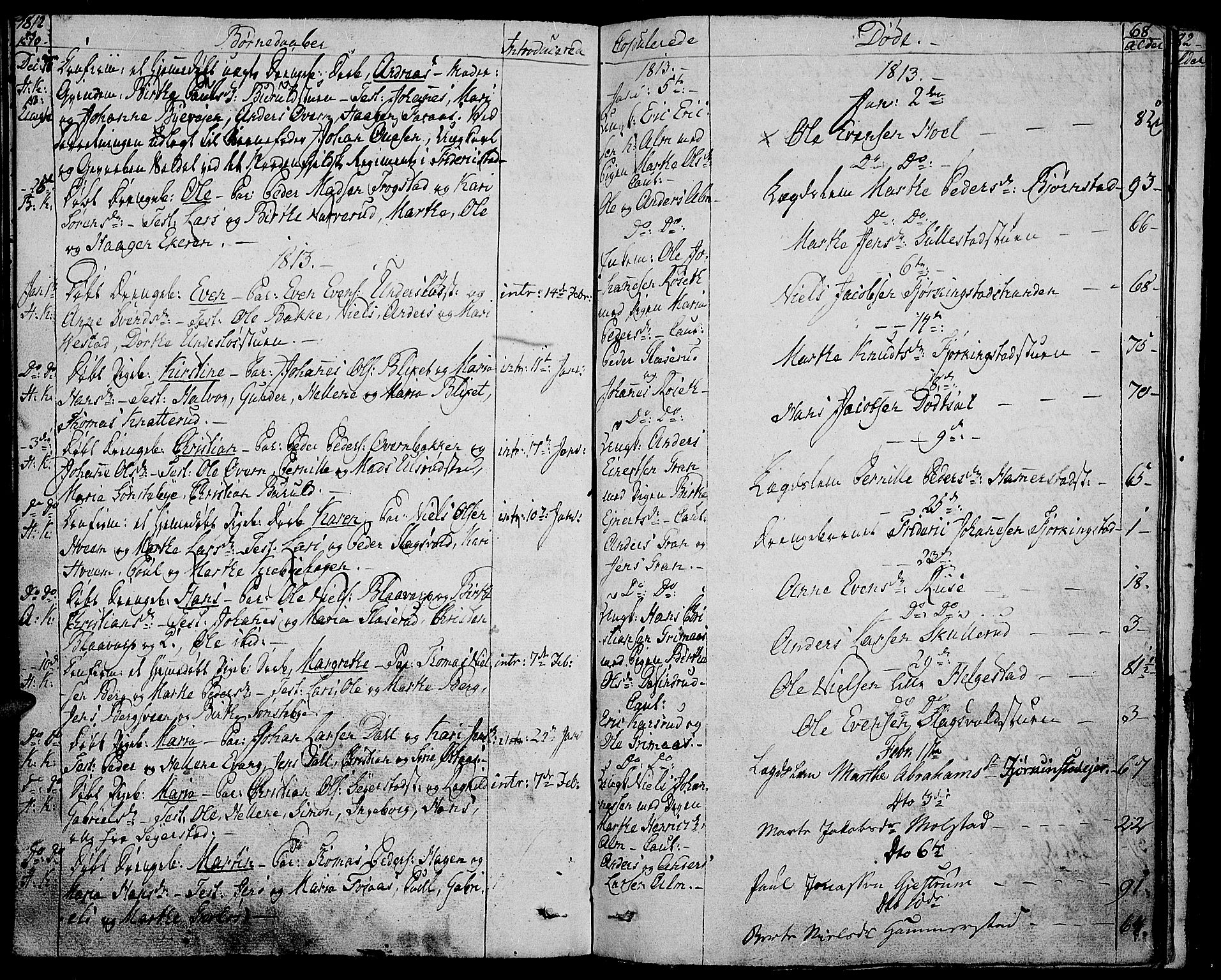 Toten prestekontor, AV/SAH-PREST-102/H/Ha/Haa/L0008: Parish register (official) no. 8, 1809-1814, p. 68