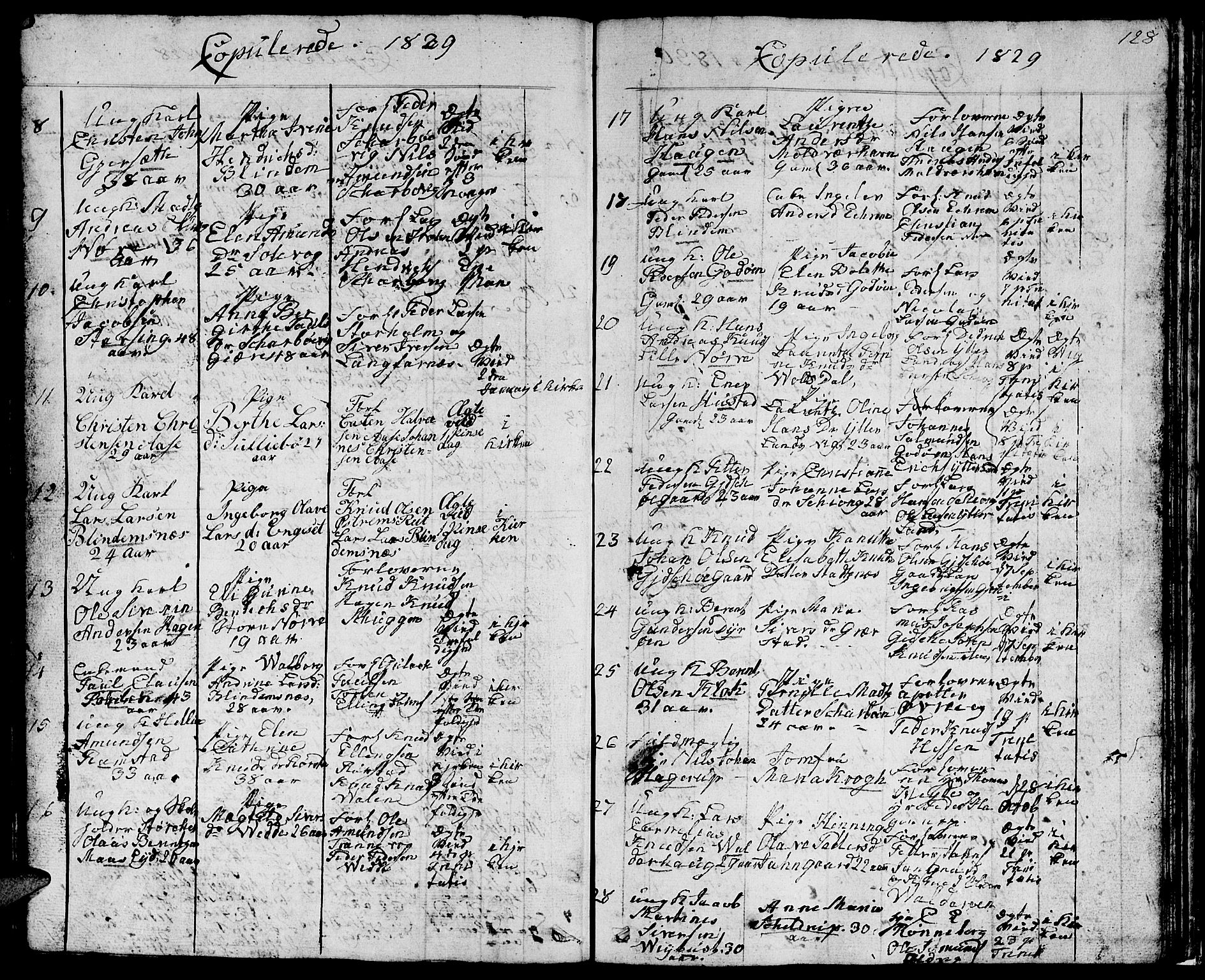 Ministerialprotokoller, klokkerbøker og fødselsregistre - Møre og Romsdal, AV/SAT-A-1454/528/L0425: Parish register (copy) no. 528C06, 1827-1840, p. 128