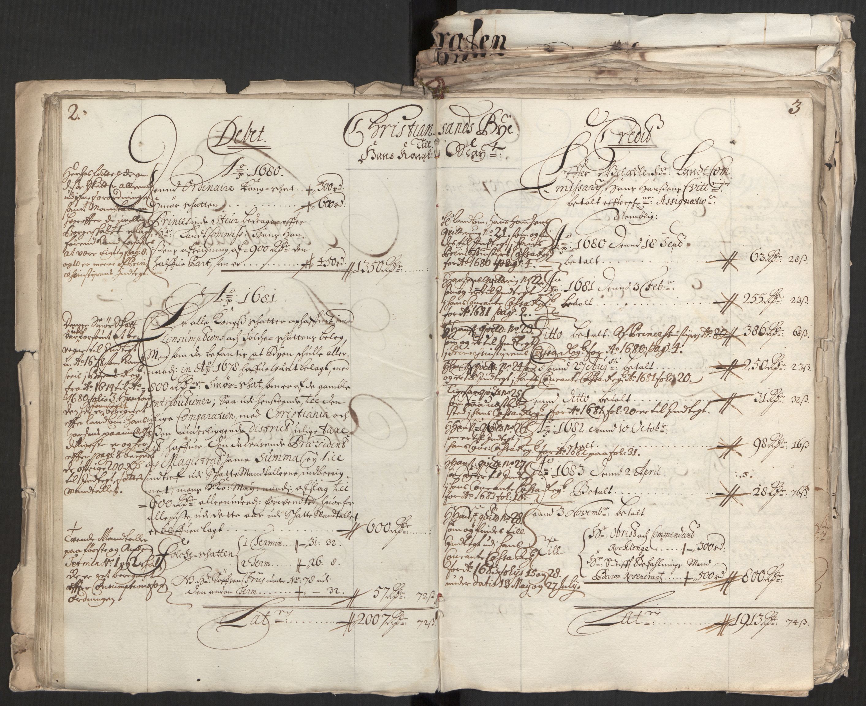 Rentekammeret inntil 1814, Reviderte regnskaper, Byregnskaper, AV/RA-EA-4066/R/Rm/L0258: [M1] Kontribusjonsregnskap, 1664-1700, p. 37