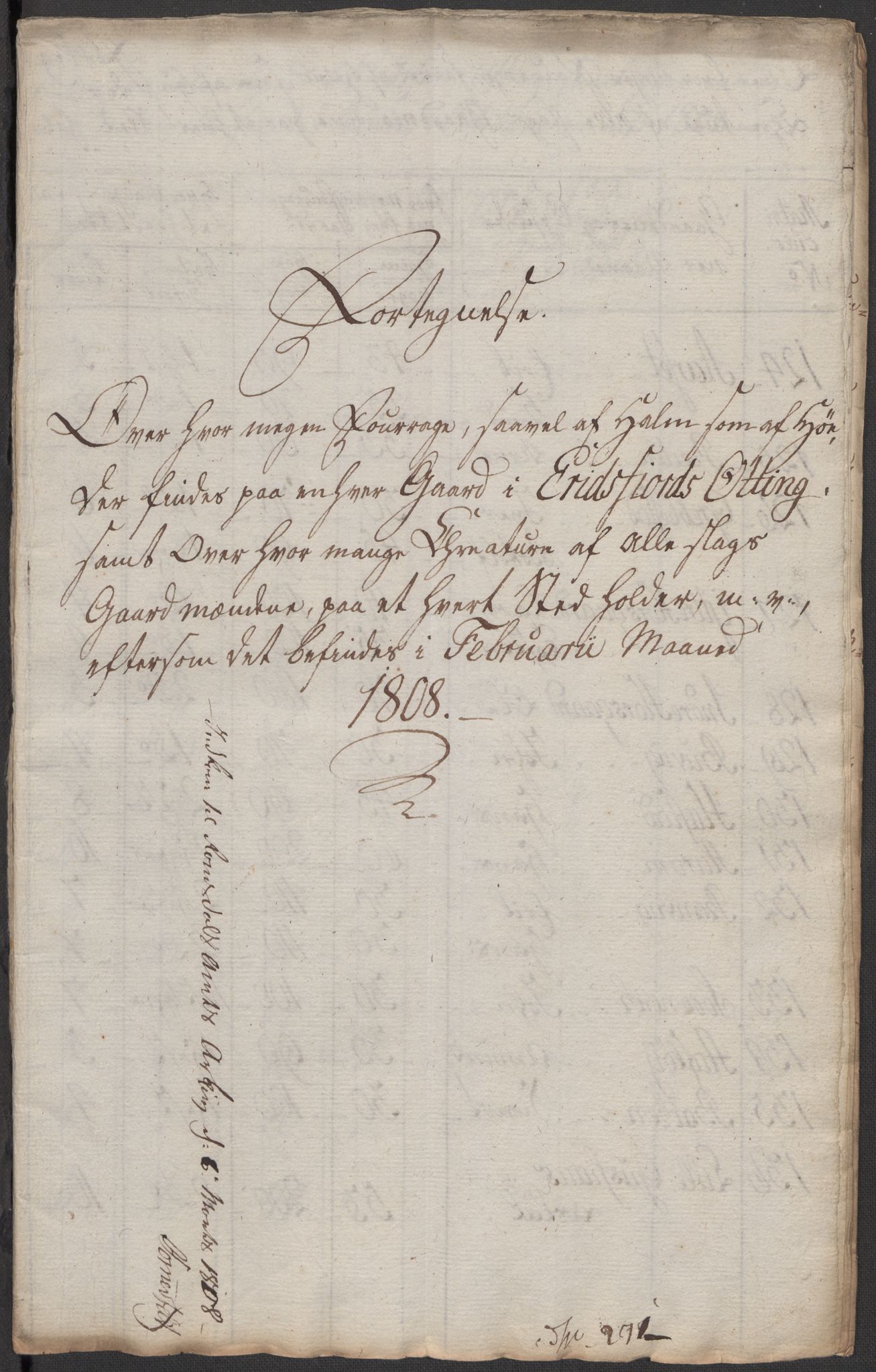Regjeringskommisjonen 1807-1810, 1. kontor/byrå, RA/EA-2871/Dd/L0011: Kreatur og fôr: Opptelling i Nordre Bergenhus og Romsdal amt, 1808, p. 222