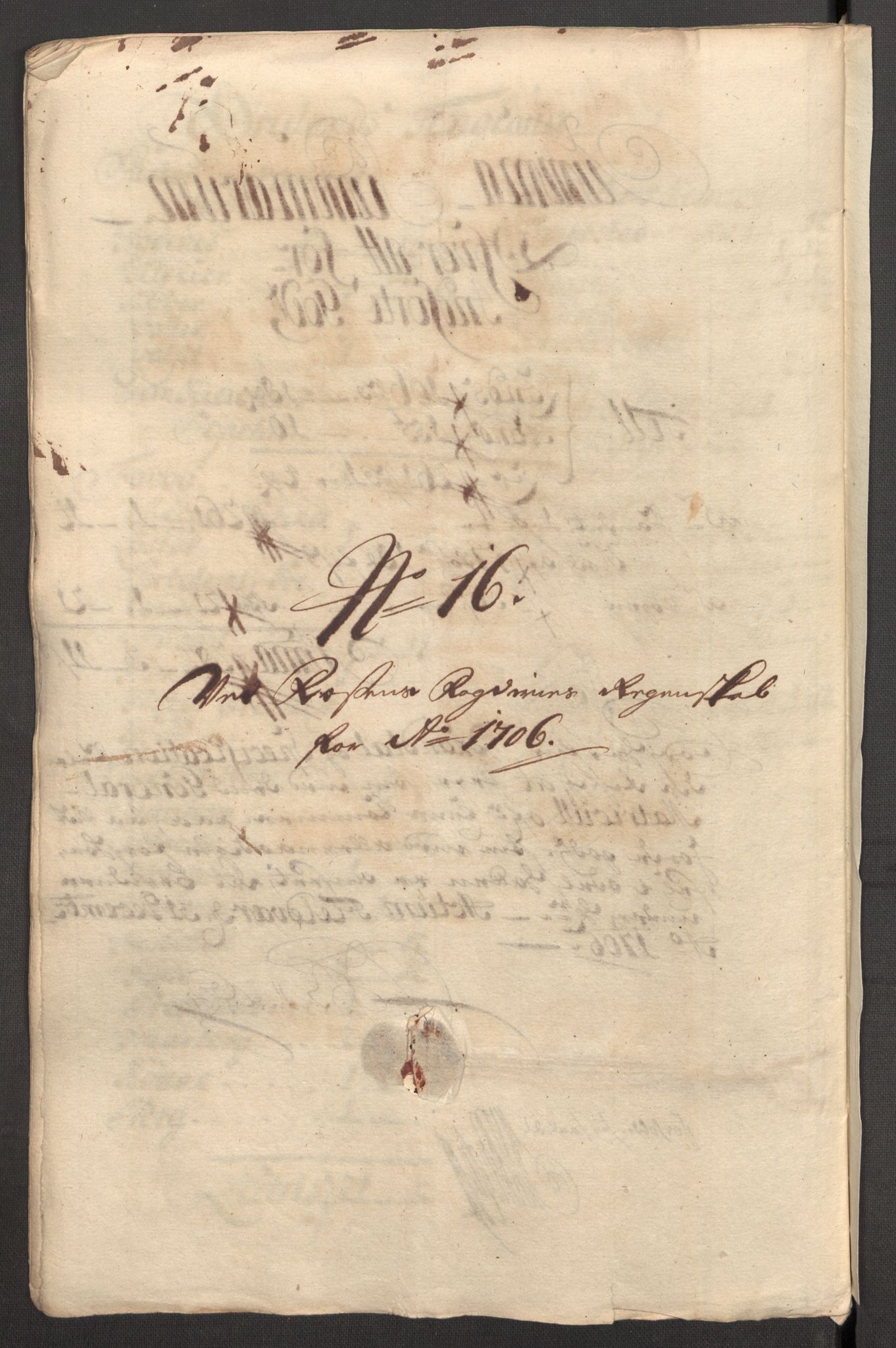 Rentekammeret inntil 1814, Reviderte regnskaper, Fogderegnskap, RA/EA-4092/R57/L3857: Fogderegnskap Fosen, 1706-1707, p. 144