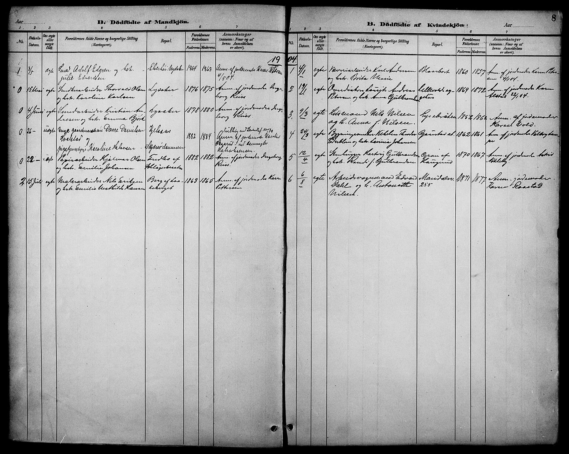 Vestre Aker prestekontor Kirkebøker, SAO/A-10025/F/Fa/L0011: Parish register (official) no. 11, 1886-1904, p. 8