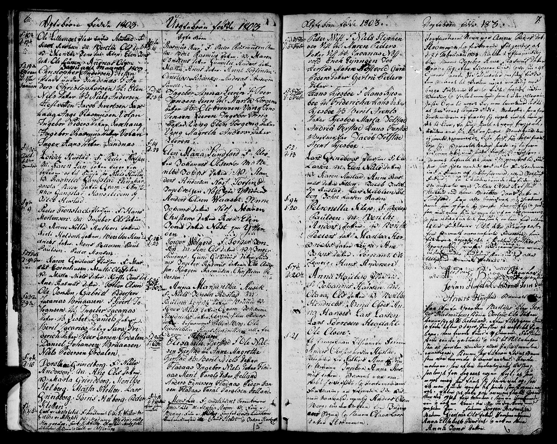 Ministerialprotokoller, klokkerbøker og fødselsregistre - Nord-Trøndelag, SAT/A-1458/730/L0274: Parish register (official) no. 730A03, 1802-1816, p. 6-7