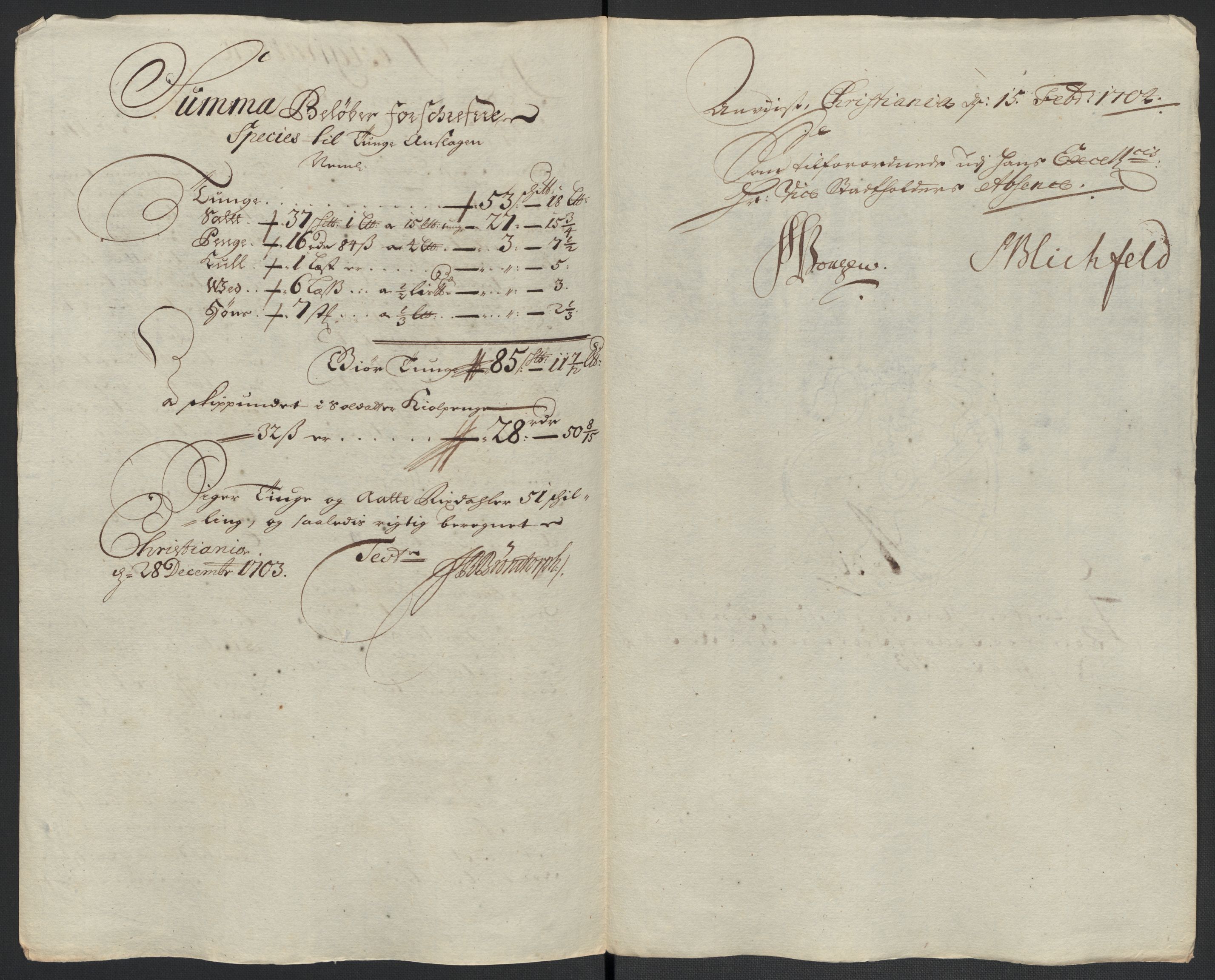 Rentekammeret inntil 1814, Reviderte regnskaper, Fogderegnskap, RA/EA-4092/R10/L0445: Fogderegnskap Aker og Follo, 1703-1704, p. 150