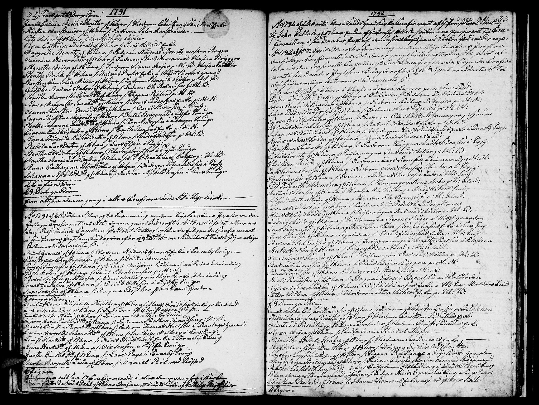 Nykirken Sokneprestembete, SAB/A-77101/H/Hab: Parish register (copy) no. A 1, 1770-1821, p. 32-33