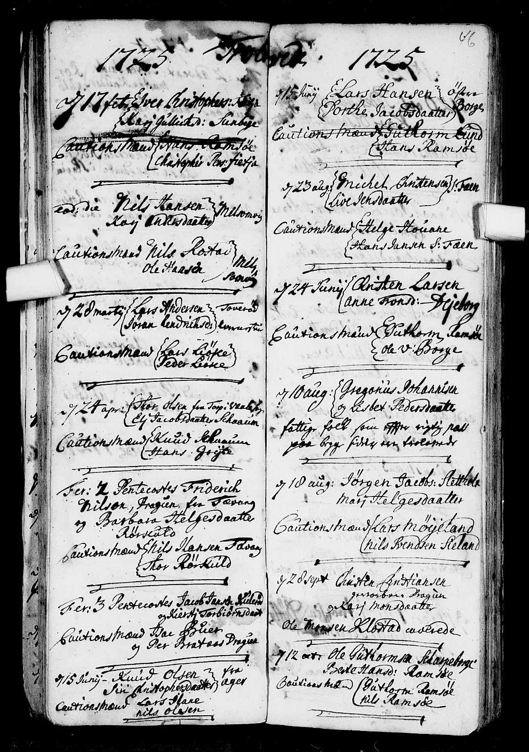 Stokke kirkebøker, AV/SAKO-A-320/F/Fa/L0001: Parish register (official) no. I 1, 1717-1733, p. 46