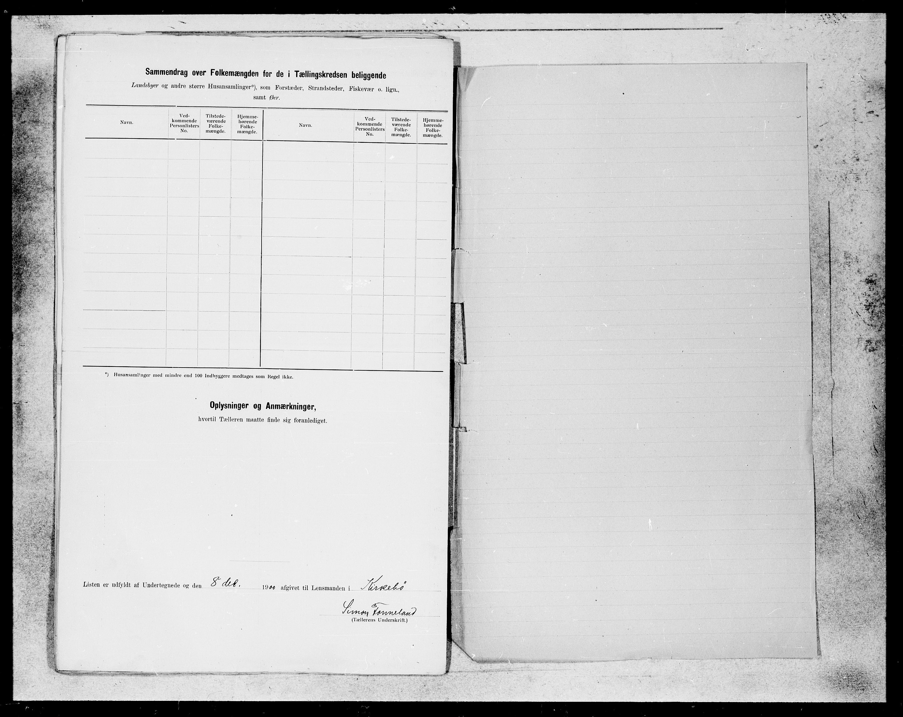 SAB, 1900 census for Kyrkjebø, 1900, p. 13