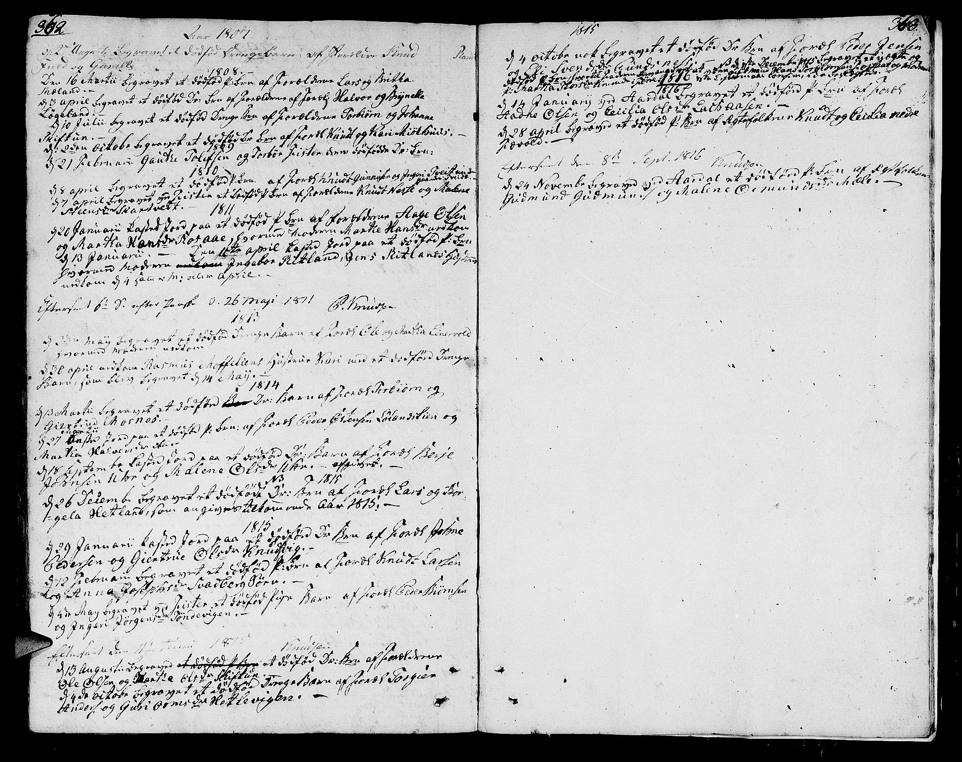 Hjelmeland sokneprestkontor, SAST/A-101843/01/IV/L0002: Parish register (official) no. A 2, 1799-1816, p. 362-363
