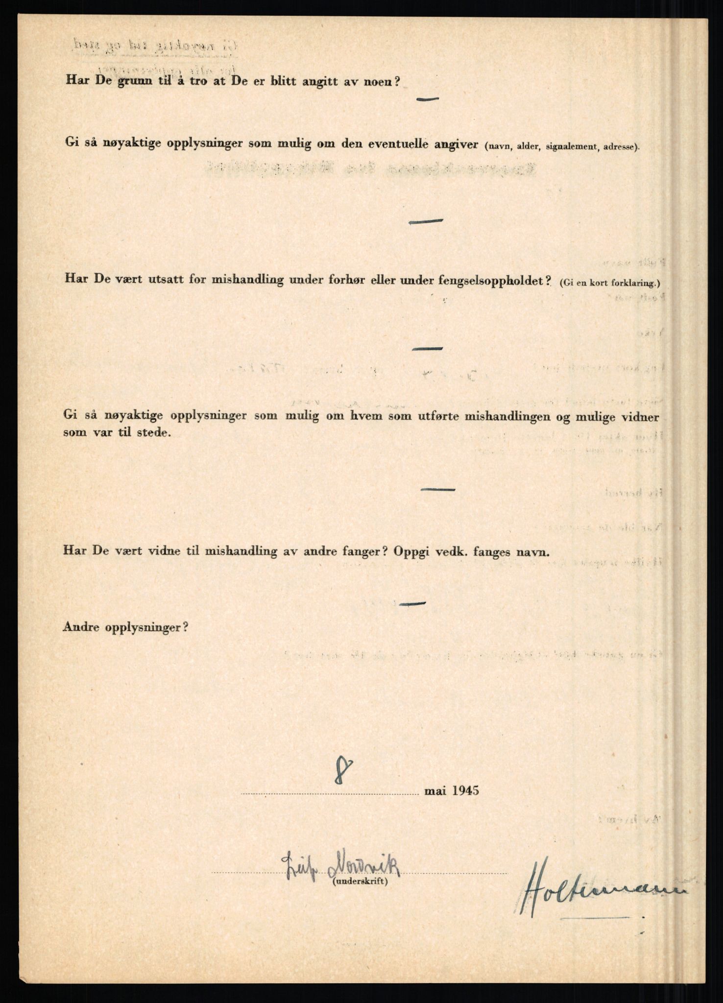 Rikspolitisjefen, AV/RA-S-1560/L/L0012: Mogensen, Øivind - Noraas, Lars, 1940-1945, p. 1079