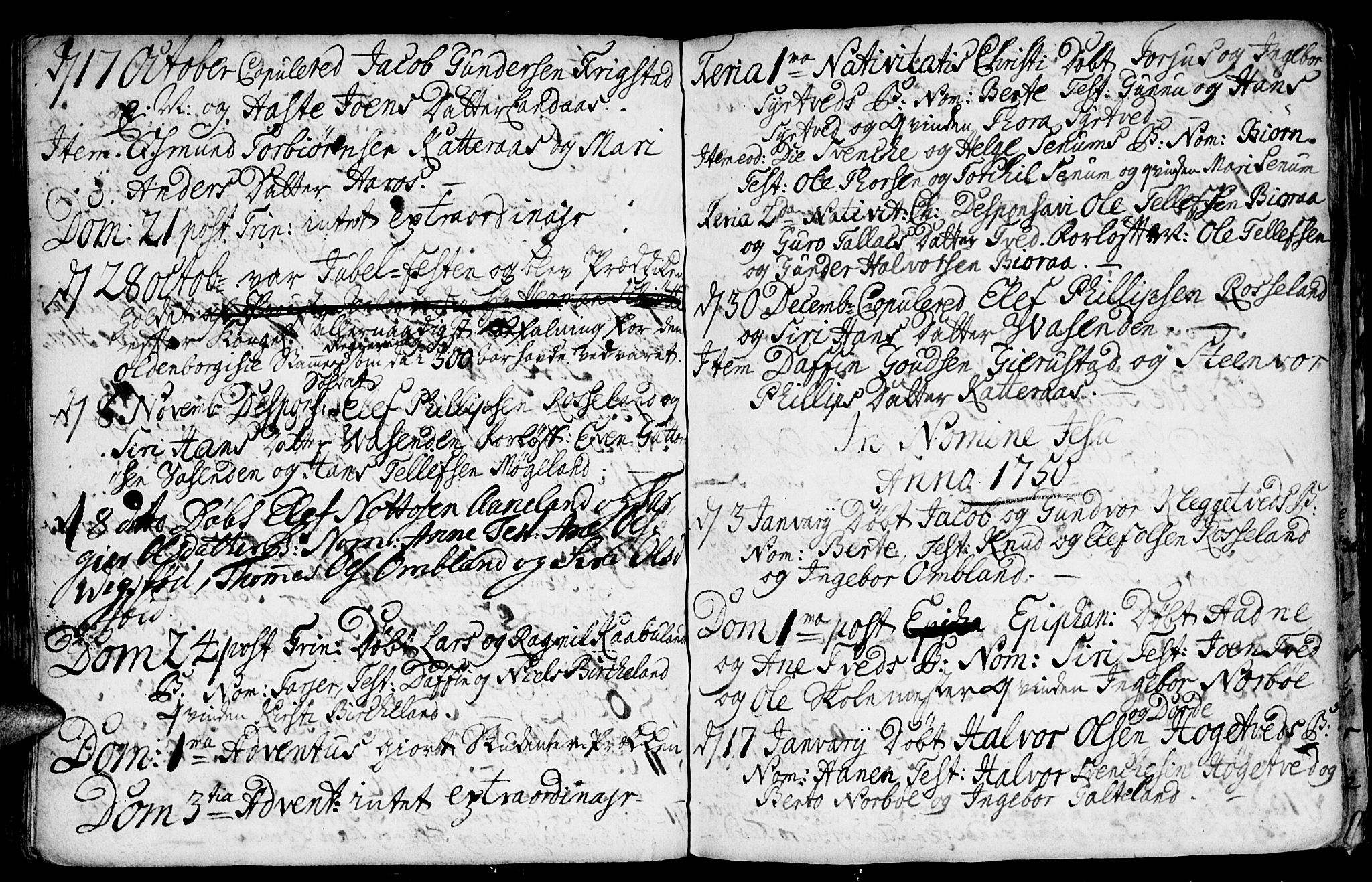 Evje sokneprestkontor, SAK/1111-0008/F/Fa/Faa/L0001: Parish register (official) no. A 1, 1705-1760, p. 128