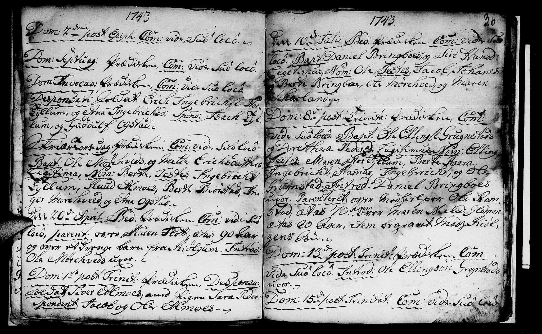 Ministerialprotokoller, klokkerbøker og fødselsregistre - Nord-Trøndelag, SAT/A-1458/765/L0560: Parish register (official) no. 765A01, 1706-1748, p. 30